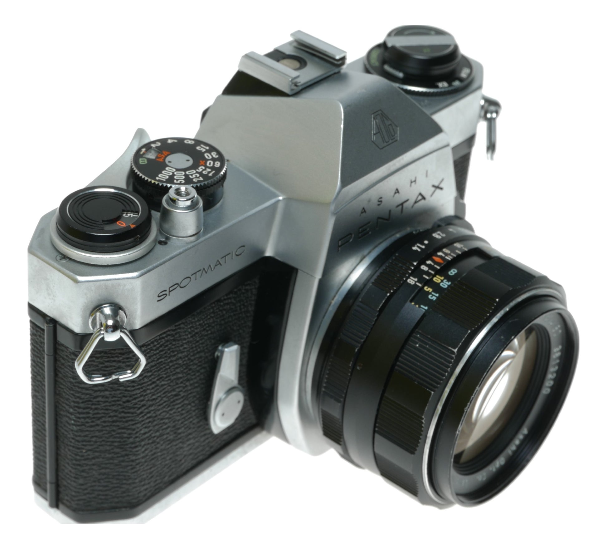 Asahi Pentax Spotmatic SP II Vintage SLR Film Camera with Super-Takumar 1:1.4/50mm Lens - View 4