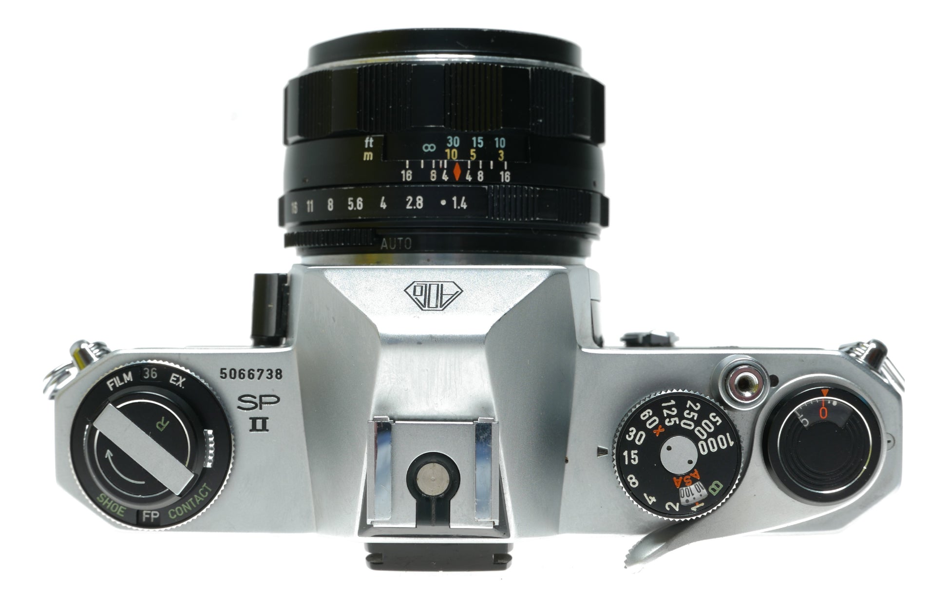 Asahi Pentax Spotmatic SP II Vintage SLR Film Camera with Super-Takumar 1:1.4/50mm Lens - View 5