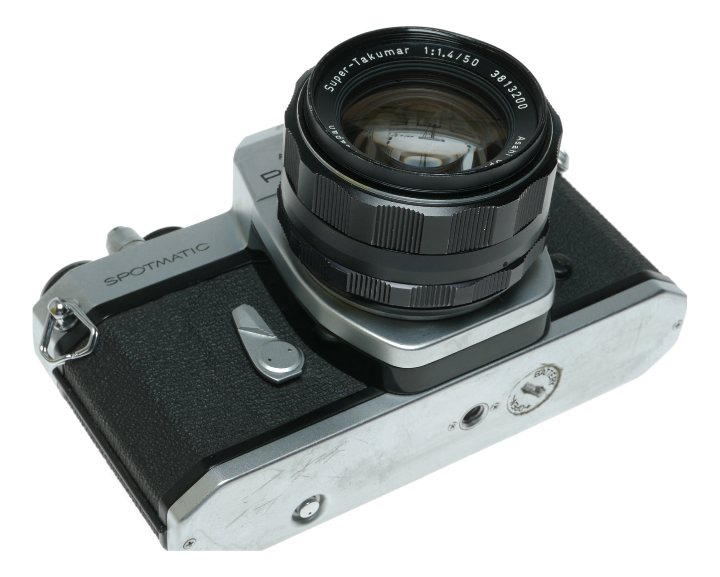 Asahi Pentax Spotmatic SP II Vintage SLR Film Camera with Super-Takumar 1:1.4/50mm Lens - View 7