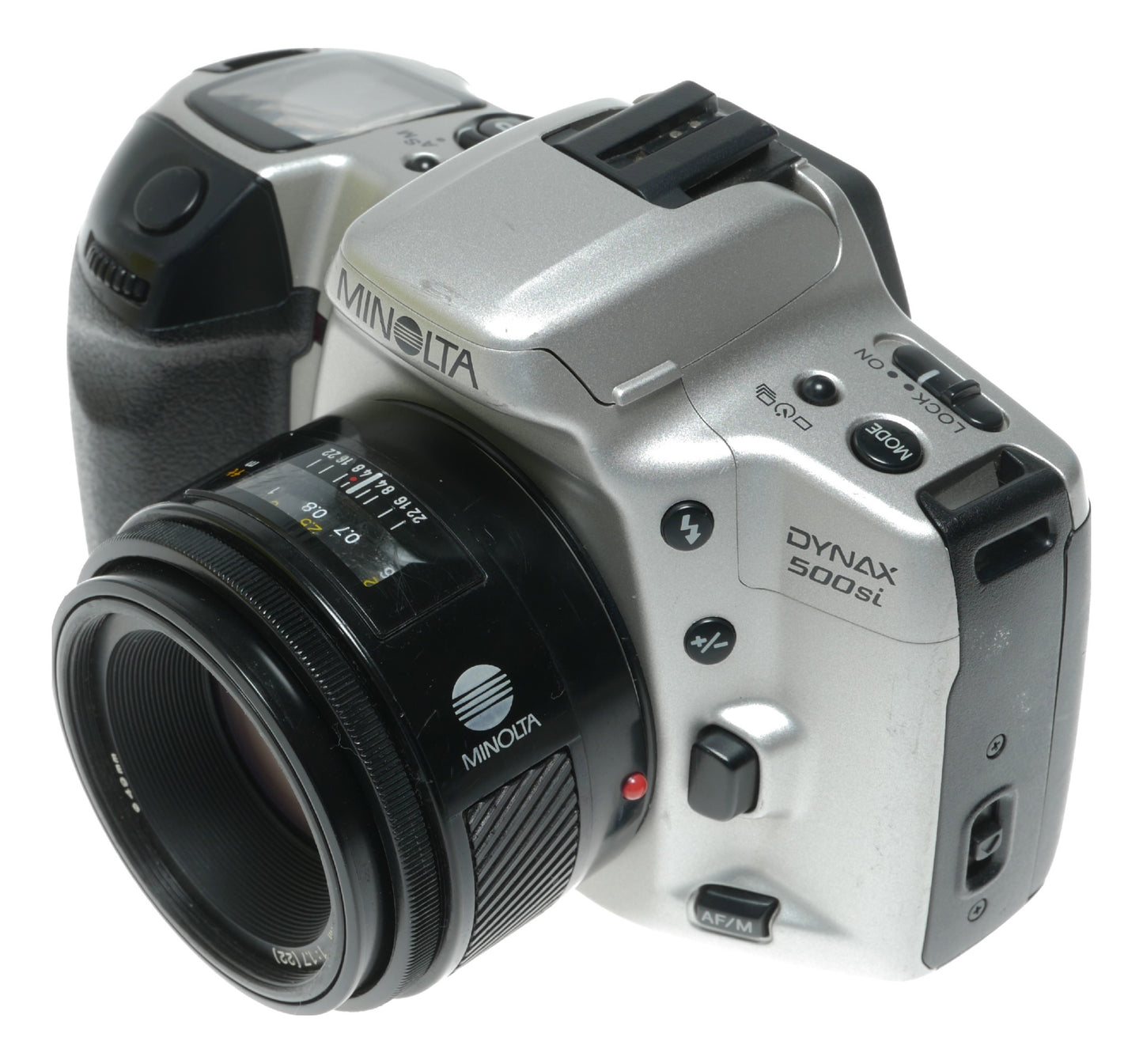Minolta Dynax 500si Vintage SLR Camera with AF 50mm f/1.7 Lens - View 2