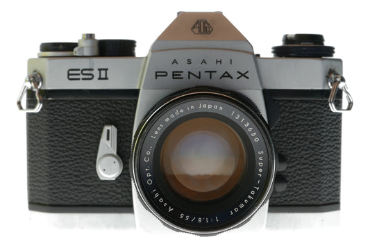 Asahi Pentax ES II Vintage SLR Camera with Super-Takumar 55mm f/1.8 Lens