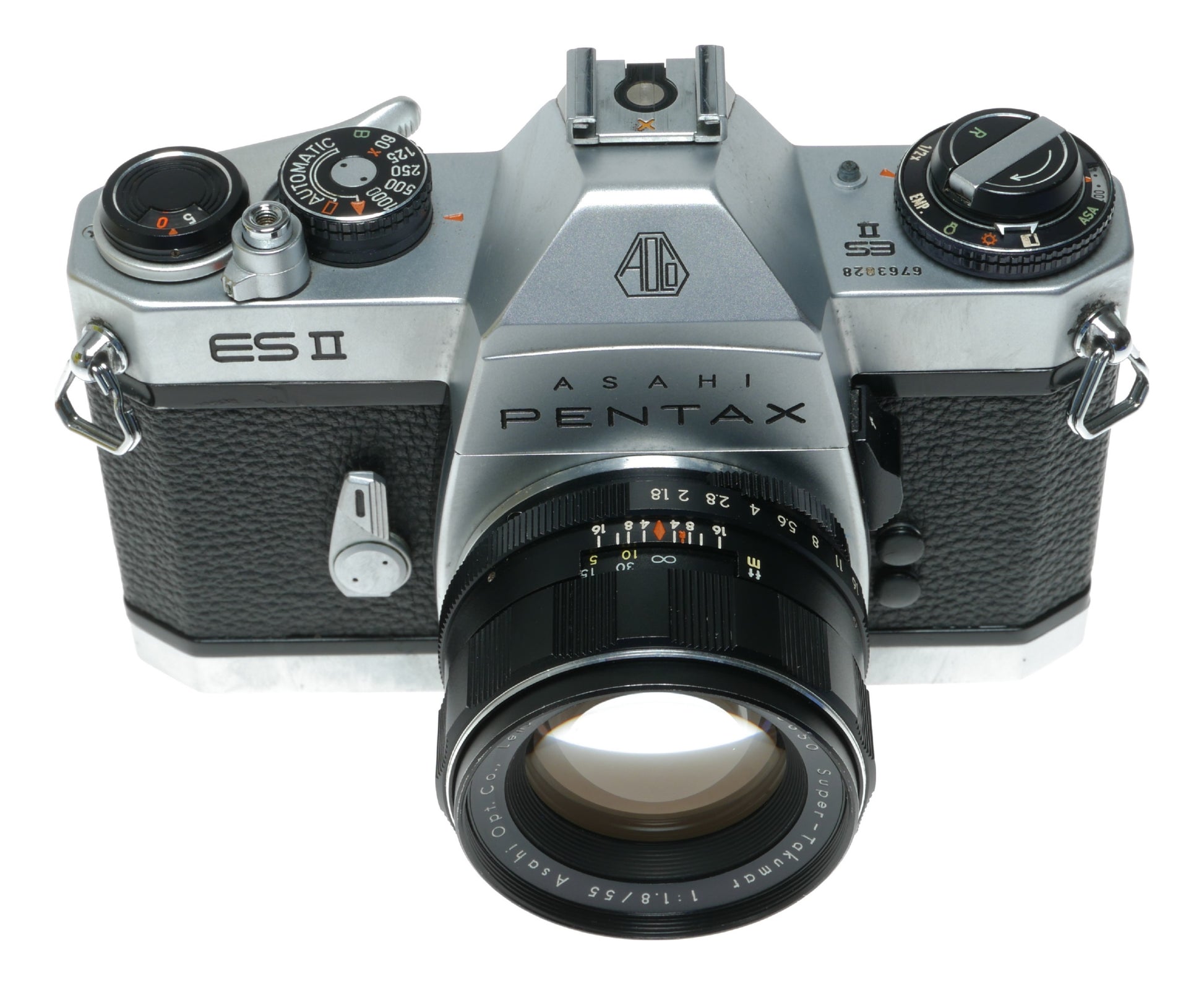 Asahi Pentax ES II Vintage SLR Camera with Super-Takumar 55mm f/1.8 Lens - View 3