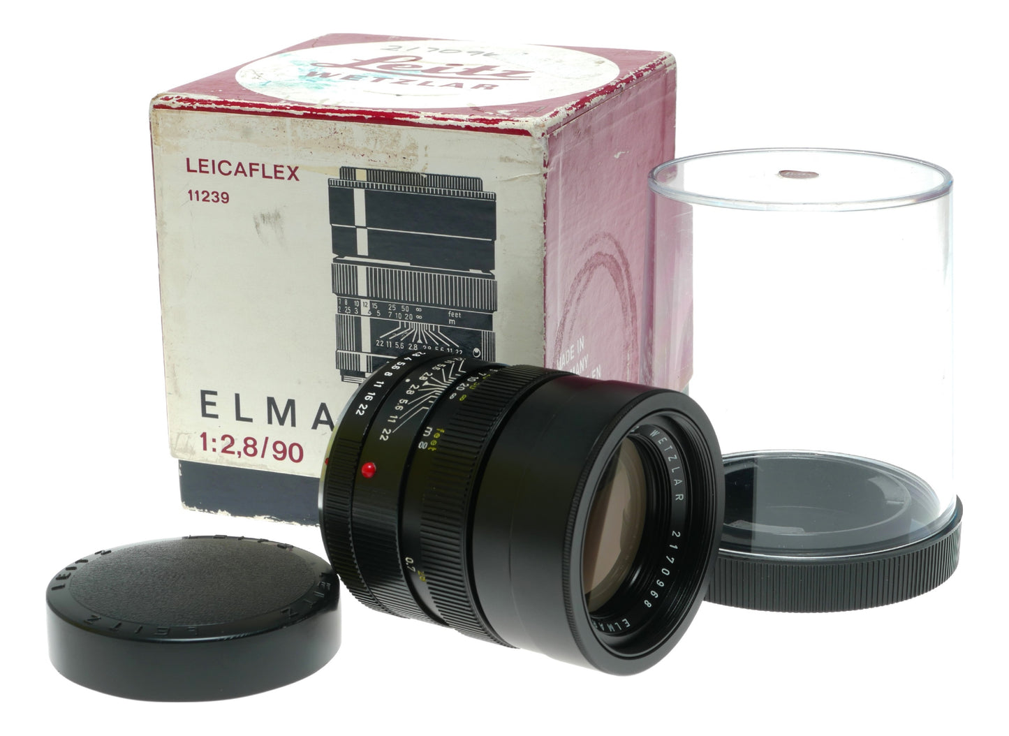 Leicaflex ELMARIT-R 90mm f/2.8 Vintage SLR Camera Lens by Leitz Wetzlar