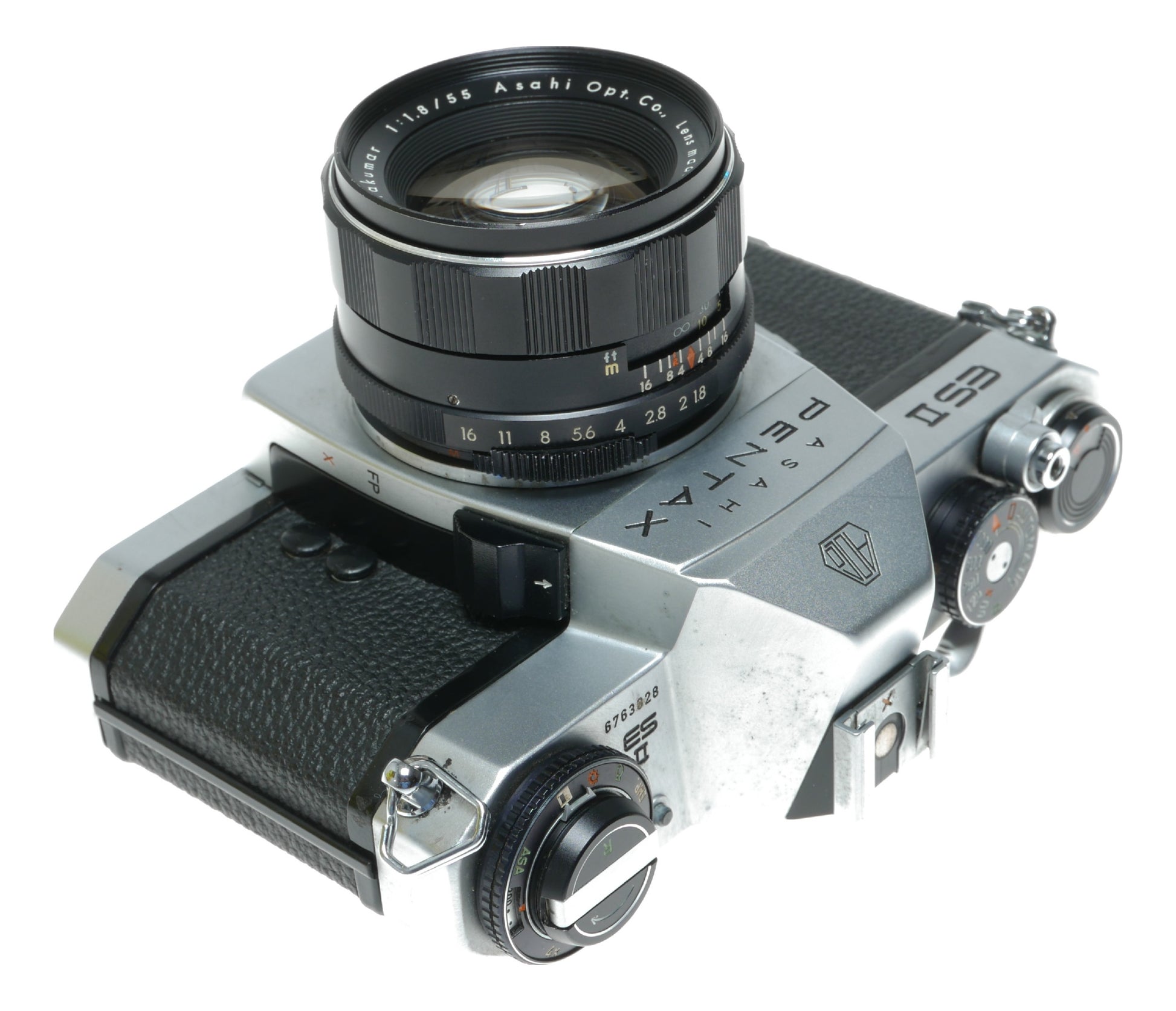 Asahi Pentax ES II Vintage SLR Camera with Super-Takumar 55mm f/1.8 Lens - View 9