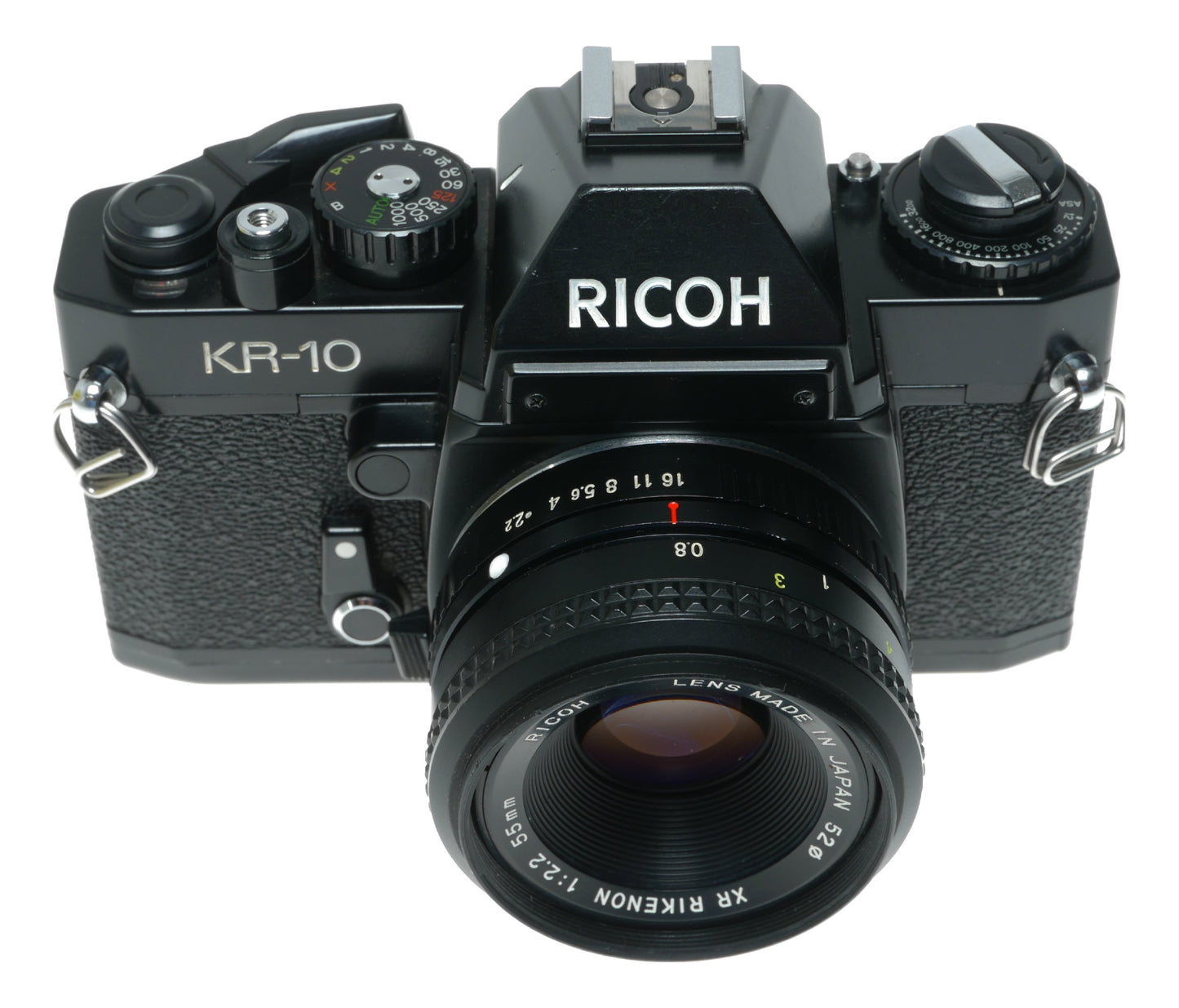 Ricoh KR-10 Vintage SLR Camera with XR Rikenon 55mm f/2.2 Lens - View 3