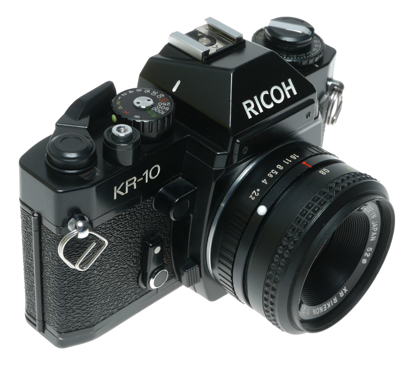Ricoh KR-10 Vintage SLR Camera with XR Rikenon 55mm f/2.2 Lens - View 4