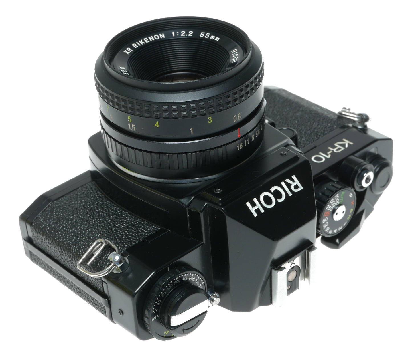 Ricoh KR-10 Vintage SLR Camera with XR Rikenon 55mm f/2.2 Lens - View 9