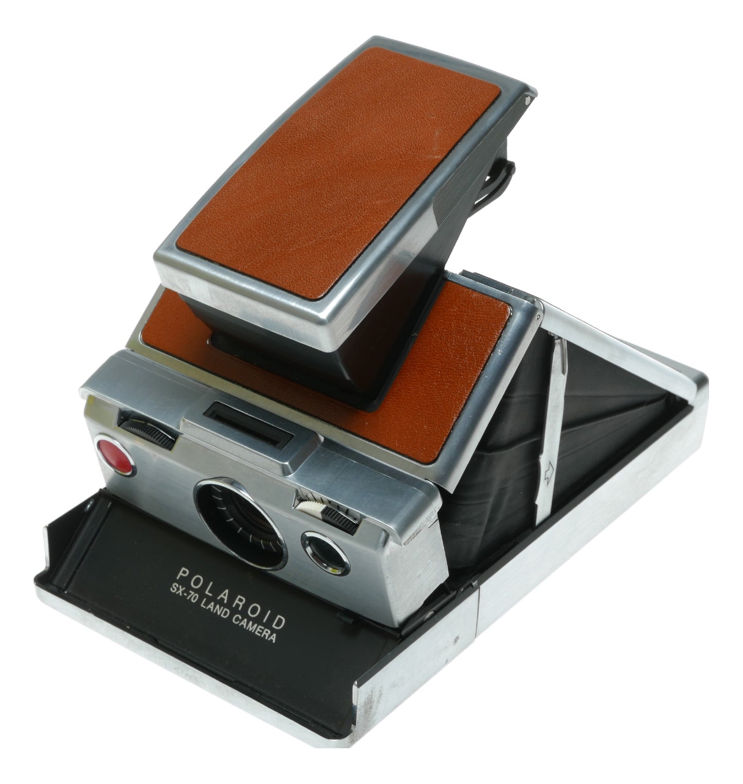 Polaroid SX-70 Land Camera with Flash and Flashbulb Compatibility - View 4