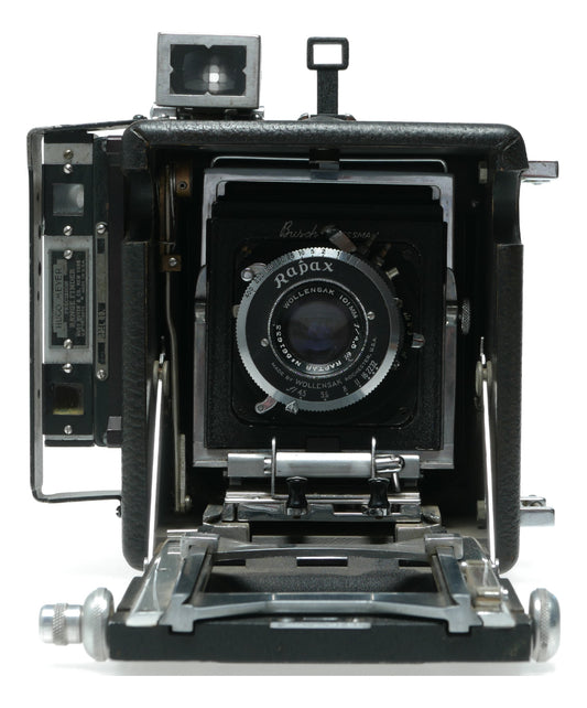 Busch Pressman Model 108 Vintage Rangefinder Camera with Wollensak and Hugo Meyer Lenses - View 2