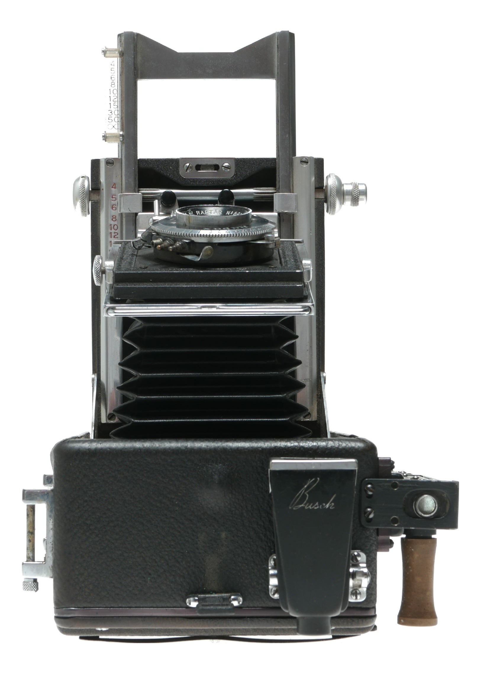 Busch Pressman Model 108 Vintage Rangefinder Camera with Wollensak and Hugo Meyer Lenses - View 8