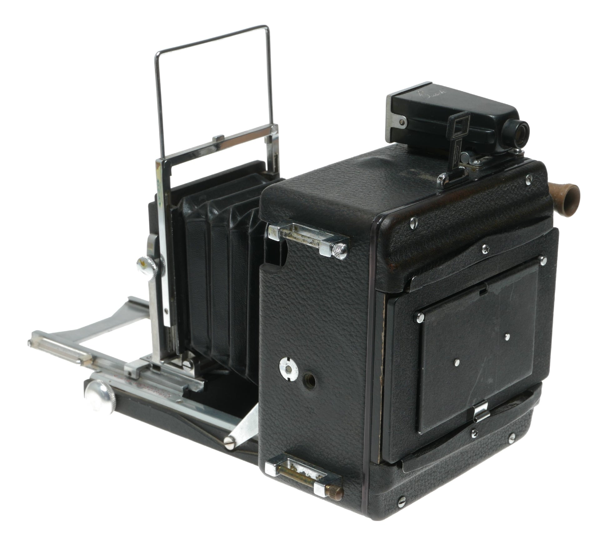 Busch Pressman Model 108 Vintage Rangefinder Camera with Wollensak and Hugo Meyer Lenses - View 11