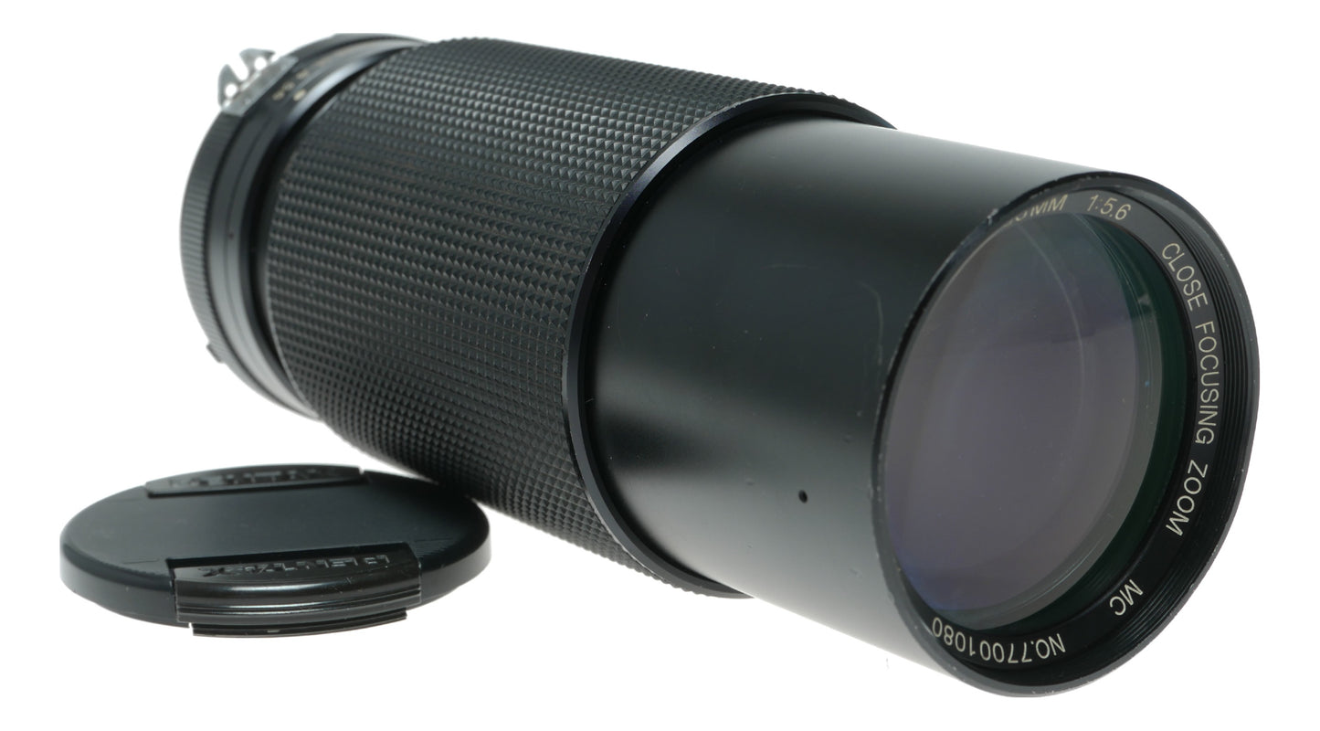 Vivitar 75-300mm f/5.6 Close Focusing Zoom Lens, Multi-Coated, 58mm Filter Thread, Made in Japan