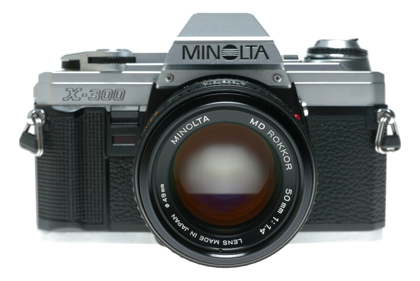 Minolta X-300 Vintage SLR Camera with Minolta MD Rokkor 50mm f/1.4 Lens