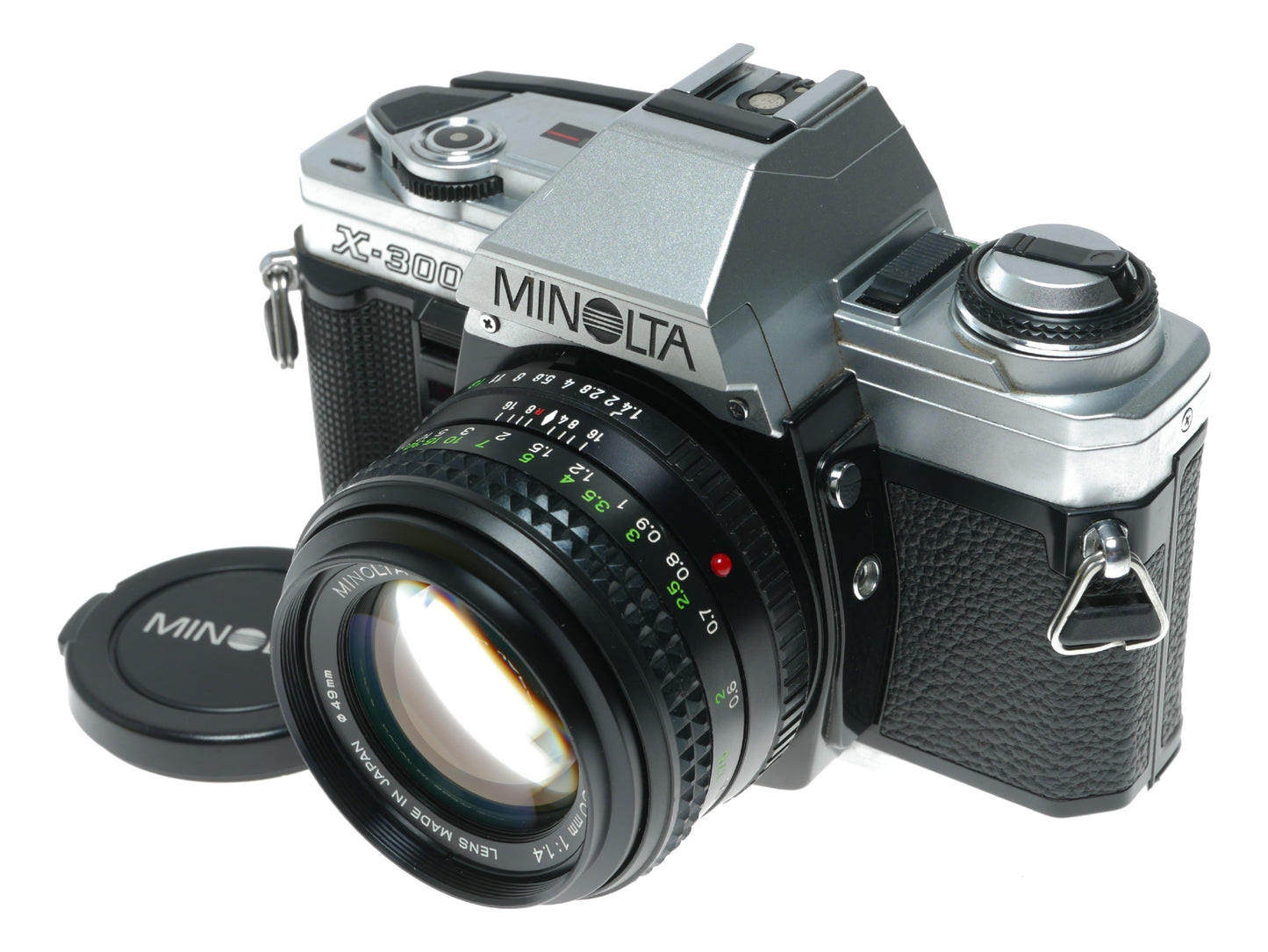 Minolta X-300 Vintage SLR Camera with Minolta MD Rokkor 50mm f/1.4 Lens - View 2