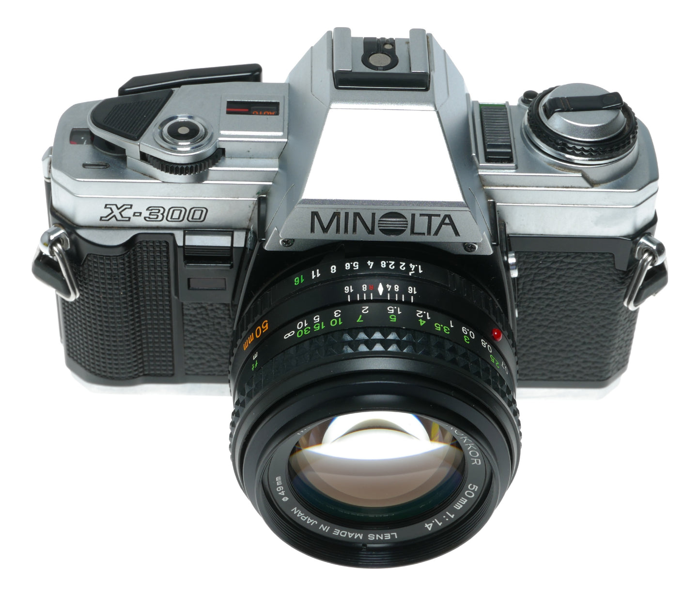 Minolta X-300 Vintage SLR Camera with Minolta MD Rokkor 50mm f/1.4 Lens - View 3