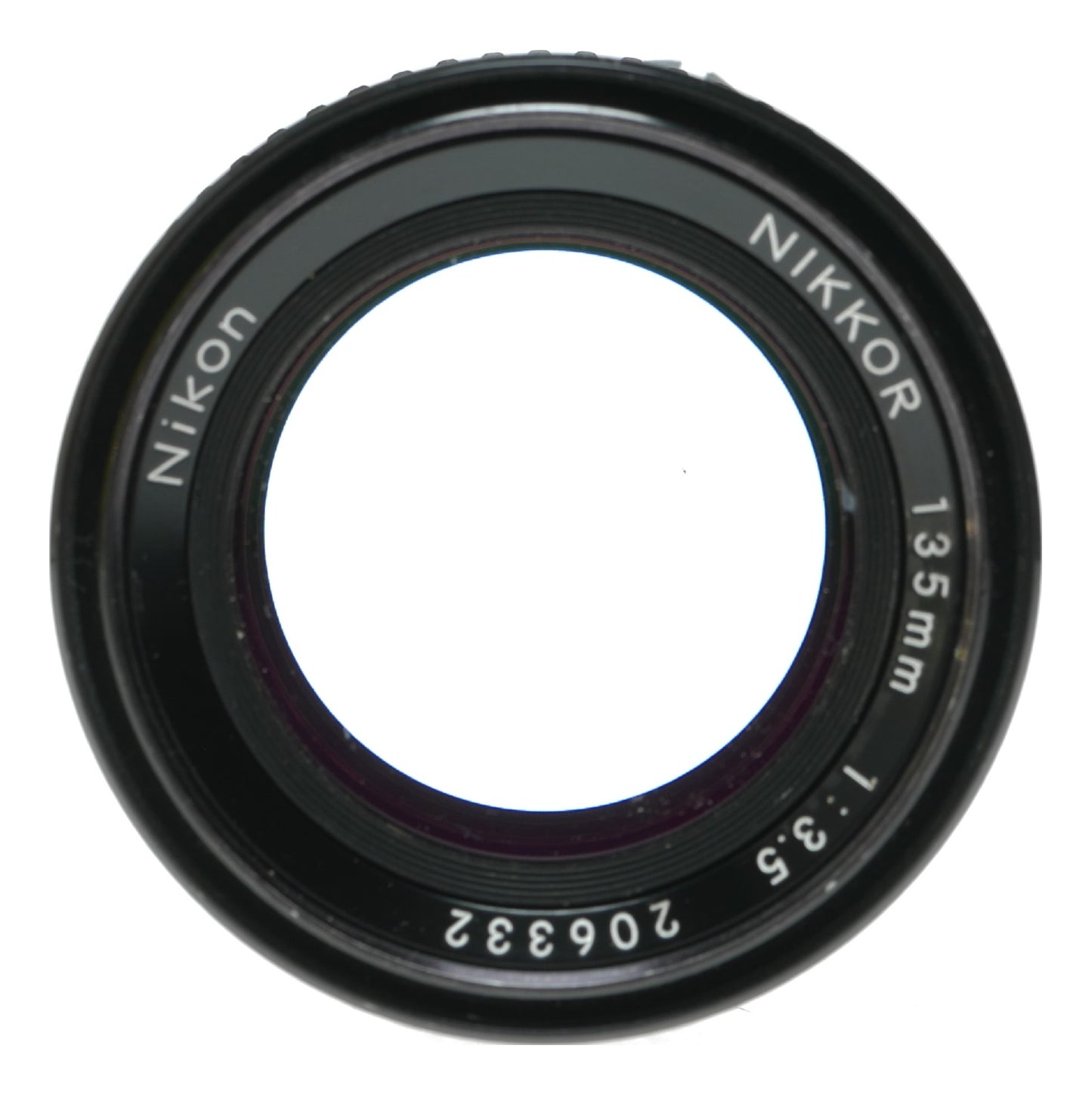 Nikon Nikkor 135mm f/3.5 Manual Focus Lens - Made in Japan - View 7