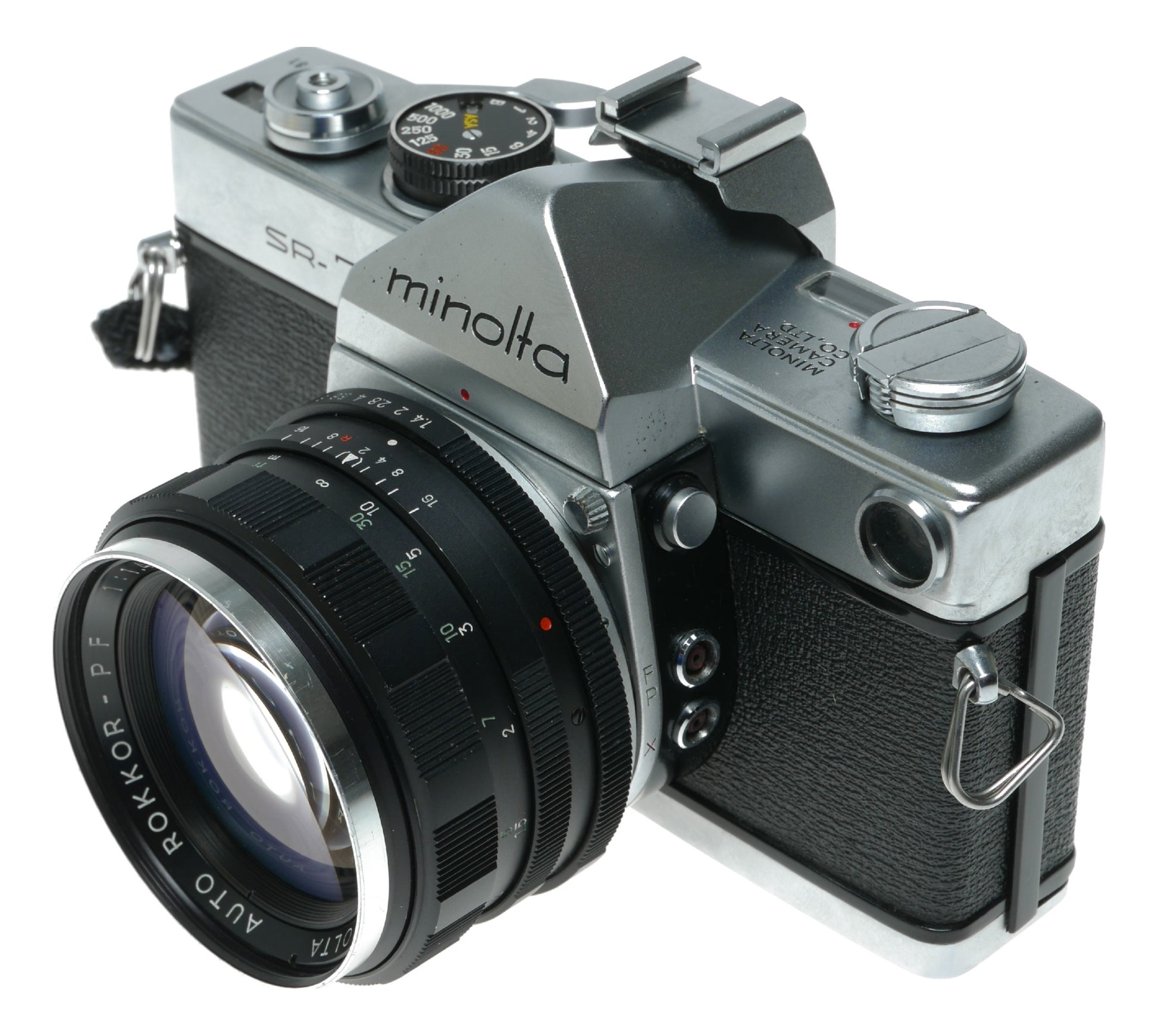 Minolta SR-7 Vintage SLR Camera with Auto Rokkor-PF 58mm f/1.4 Lens - View 2