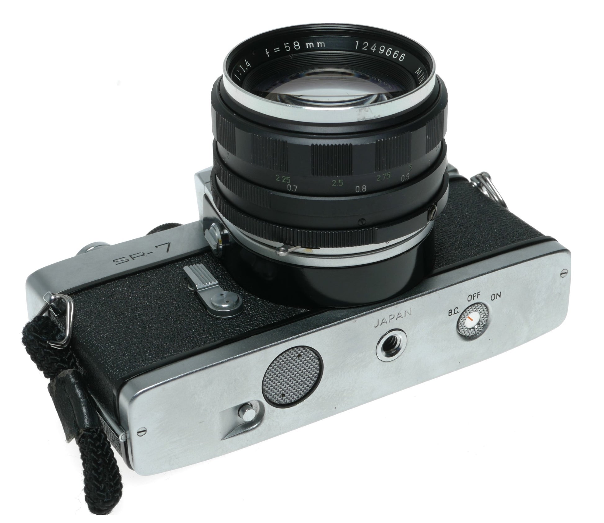 Minolta SR-7 Vintage SLR Camera with Auto Rokkor-PF 58mm f/1.4 Lens - View 7