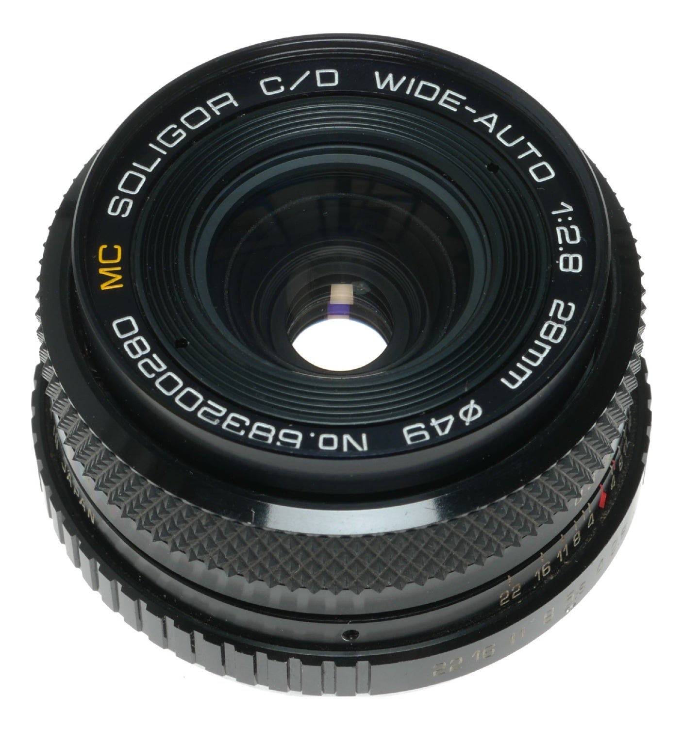 Soligor C/D Wide-Auto 28mm f/2.8 Vintage Prime Lens Made in Japan - View 11