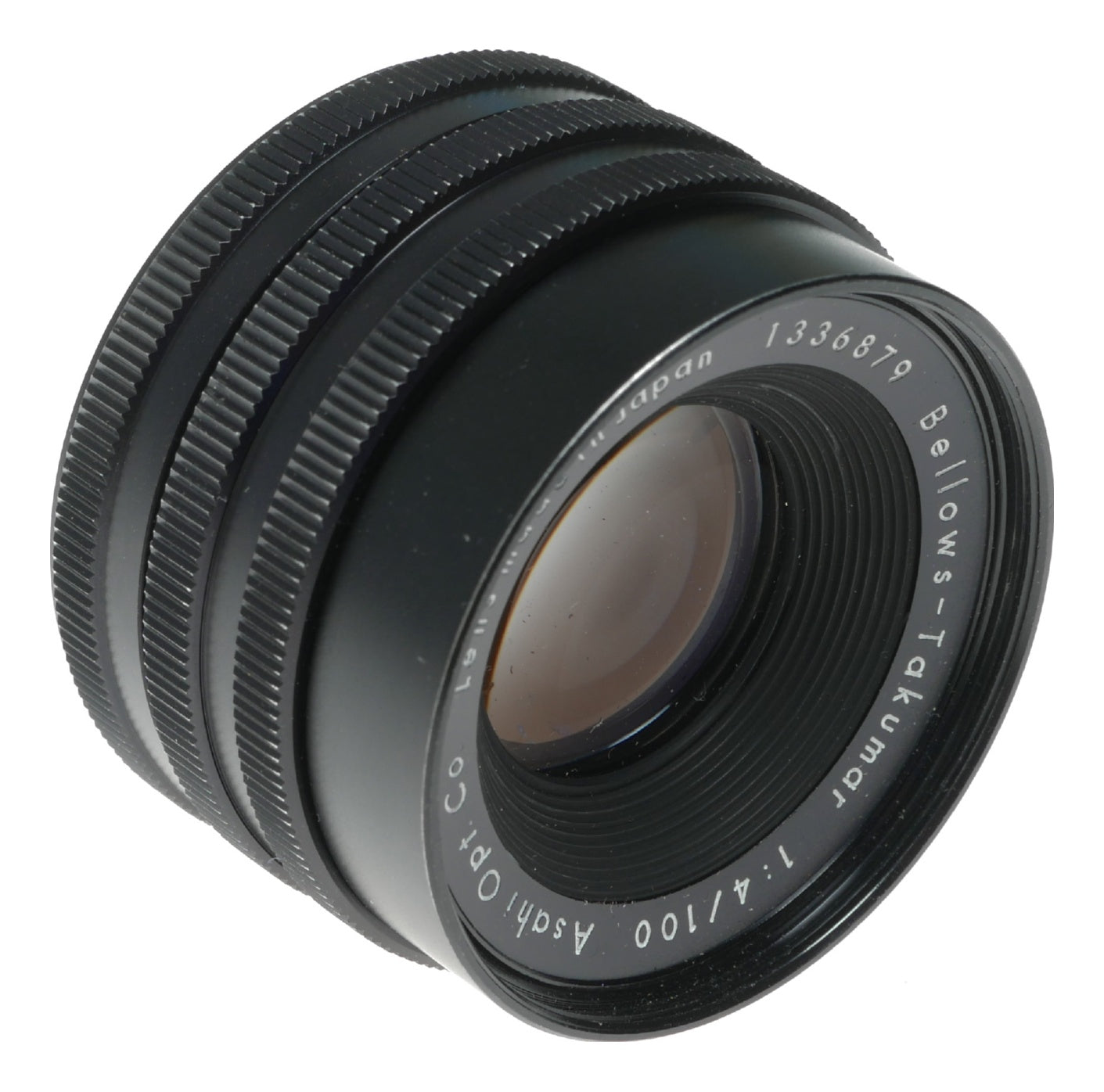 Asahi Optical Co. Bellows-Takumar 100mm f/4 Vintage Lens Made in Japan - View 3
