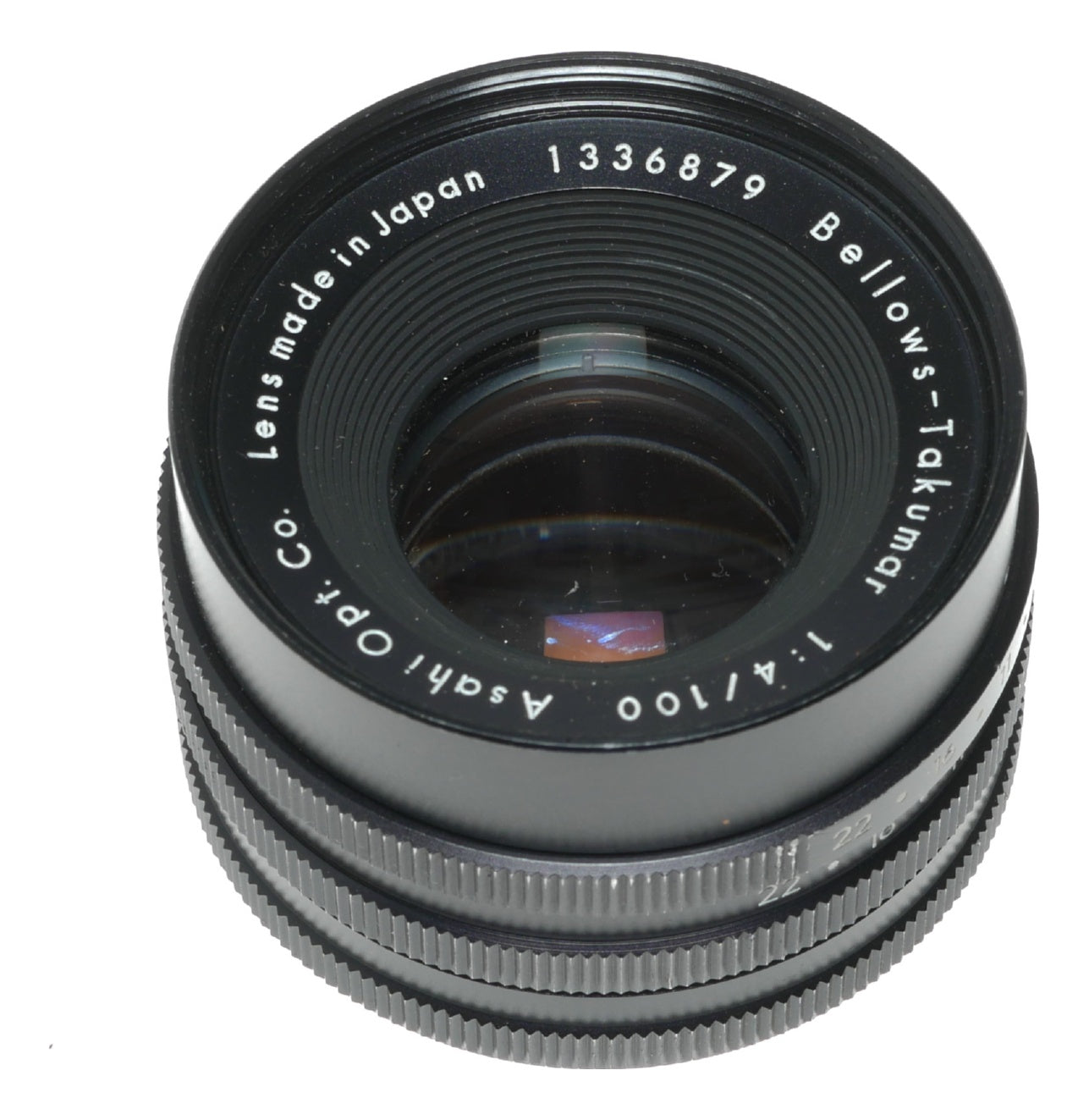 Asahi Optical Co. Bellows-Takumar 100mm f/4 Vintage Lens Made in Japan - View 11