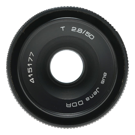 Carl Zeiss Jena DDR Tessar T 2.8/50mm Vintage Camera Lens - View 2