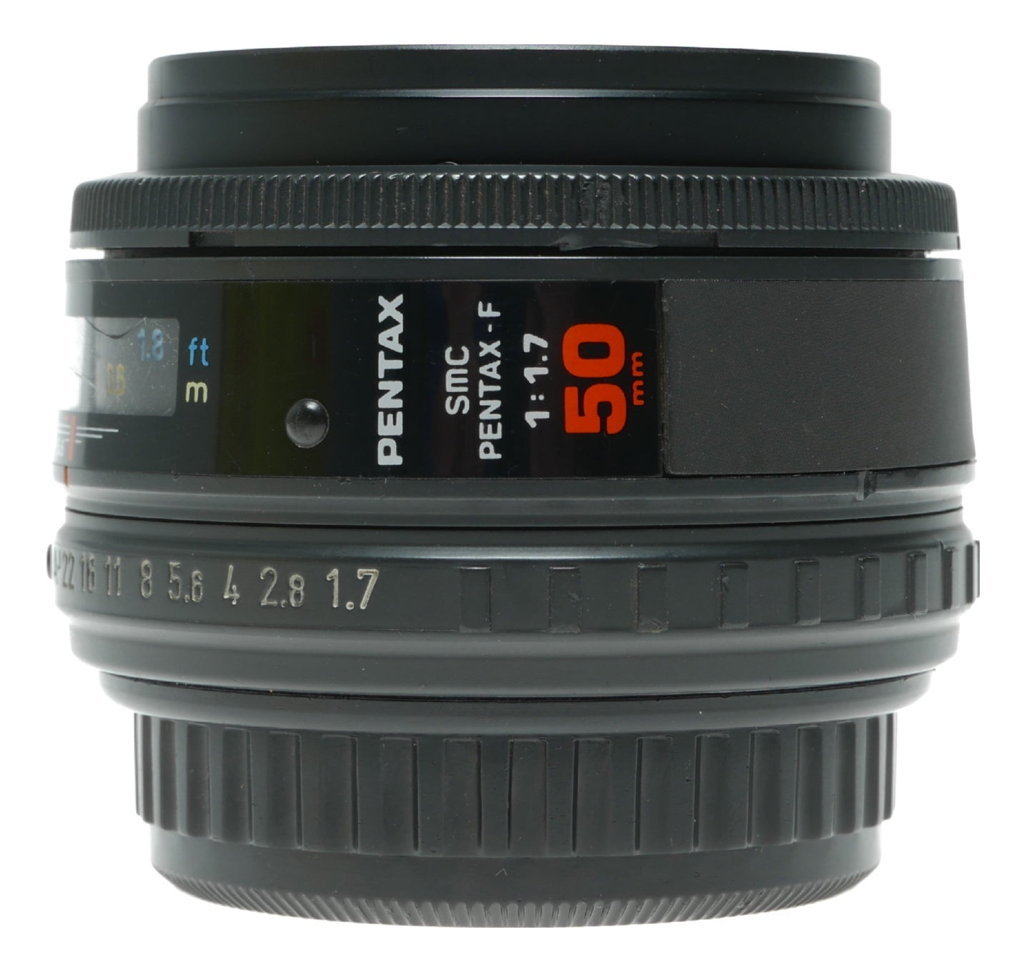 Pentax SMC PENTAX-F 50mm f/1.7 Vintage Prime Lens - View 2