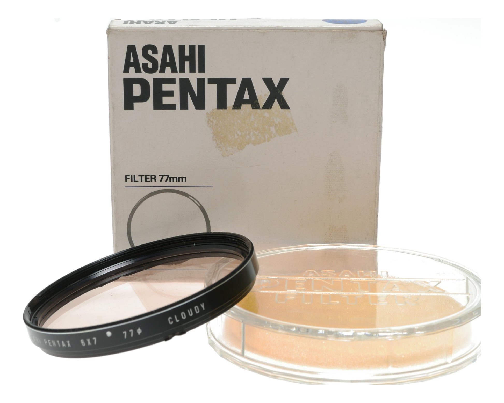 Asahi Pentax 6x7 Medium Format Film Camera with 77mm Cloudy Filter, Japan