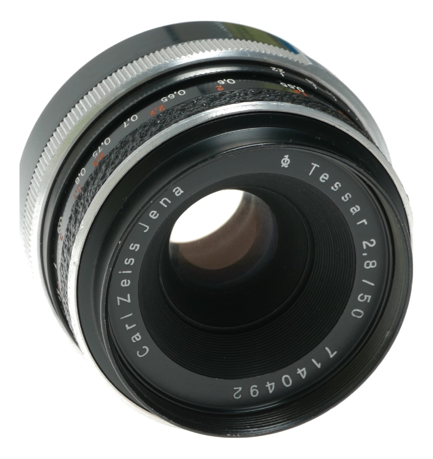 Carl Zeiss Jena Tessar 2.8/50mm f/2.8 Vintage Camera Lens - View 4