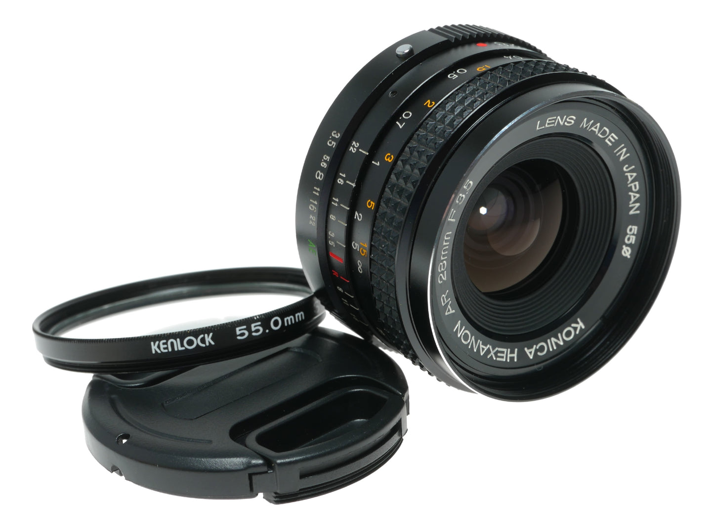 Konica Hexanon AR 28mm f/3.5 Vintage Lens Made in Japan