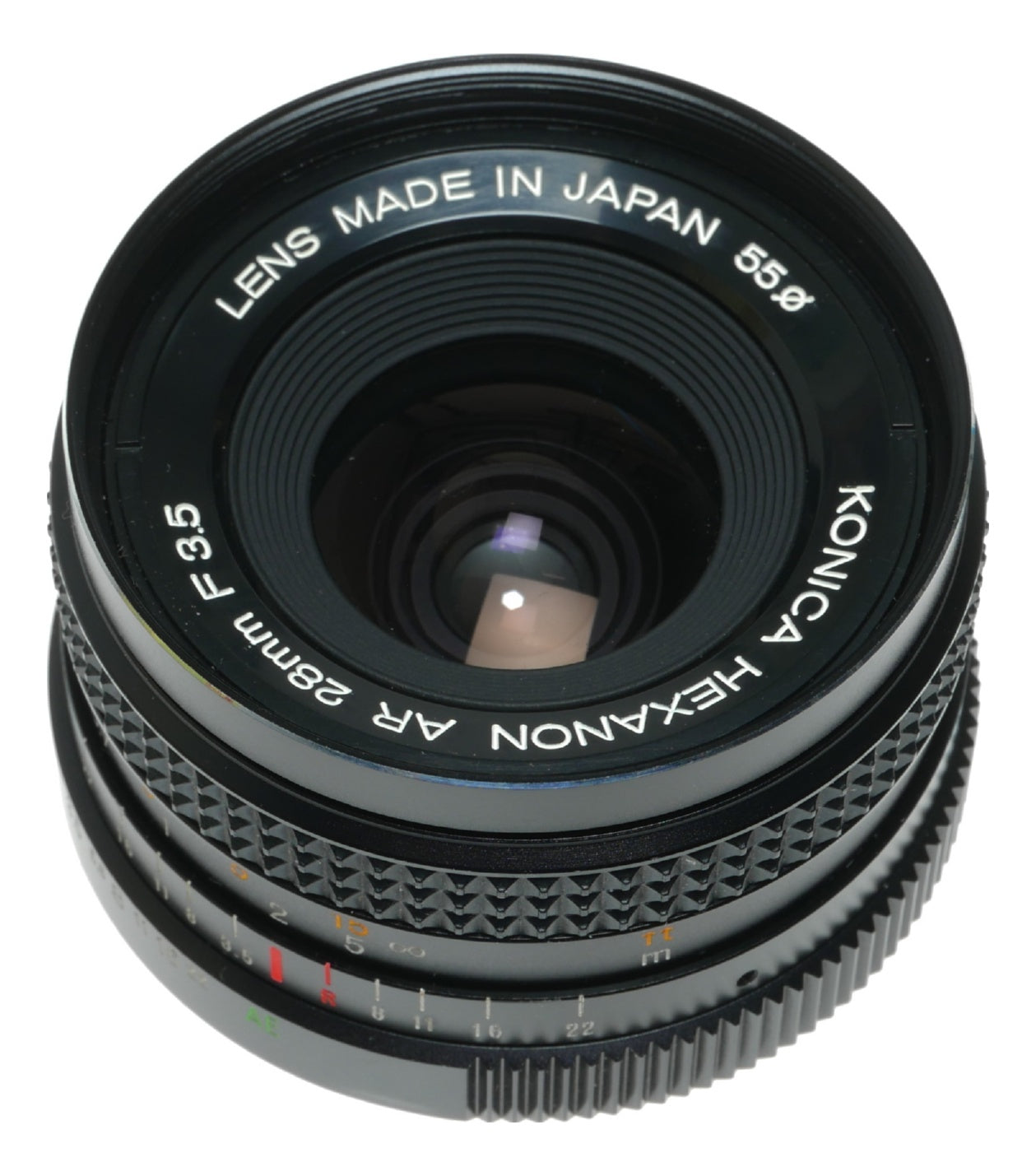 Konica Hexanon AR 28mm f/3.5 Vintage Lens Made in Japan - View 9