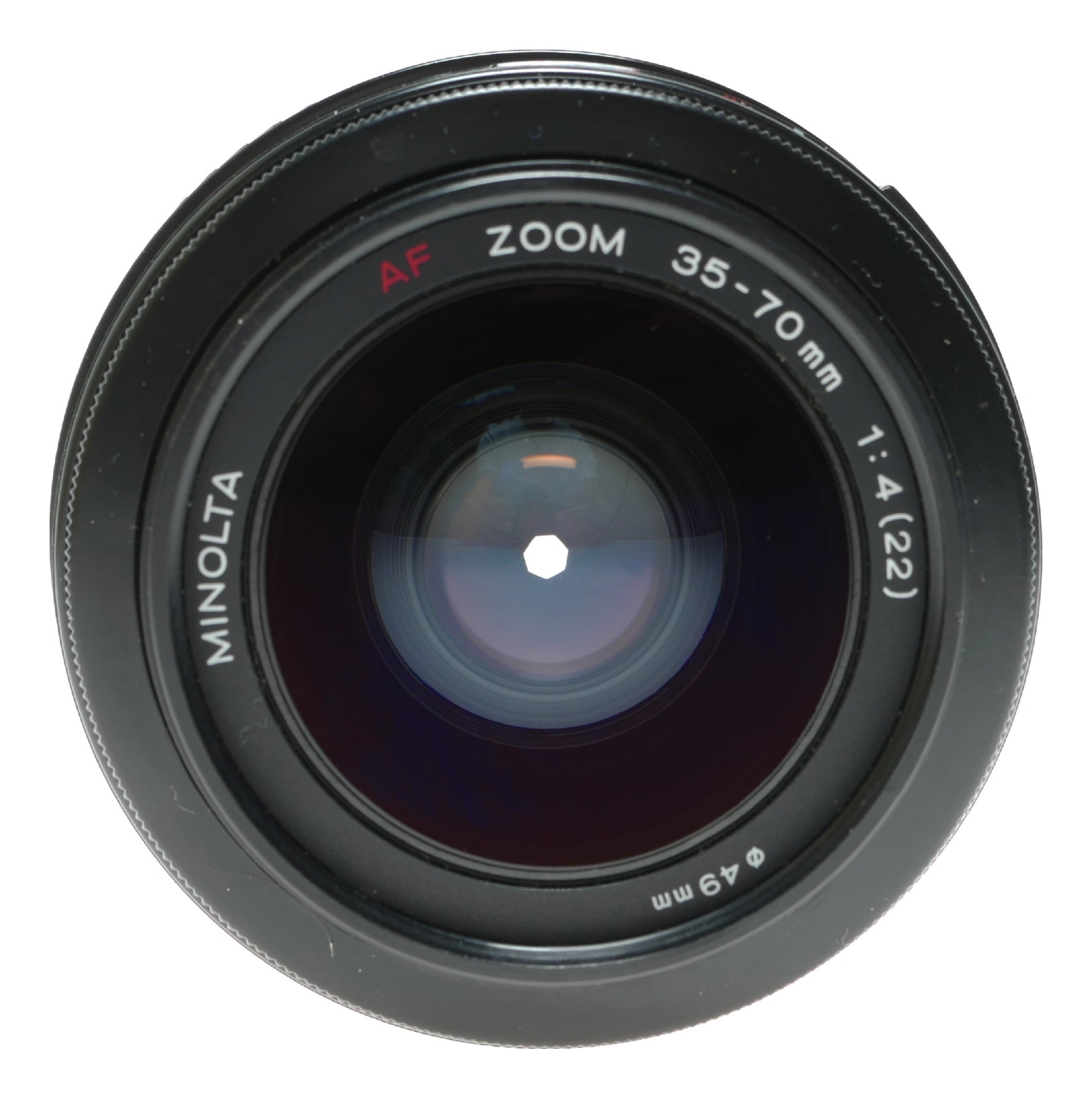 Minolta AF Zoom 35-70mm f/4 Macro Lens - Vintage Japanese SLR Camera Lens - View 2