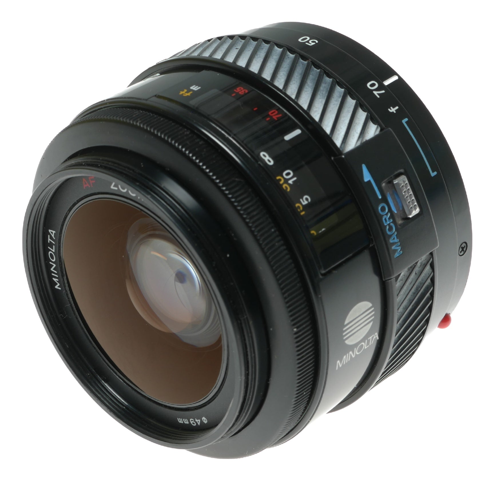 Minolta AF Zoom 35-70mm f/4 Macro Lens - Vintage Japanese SLR Camera Lens - View 3