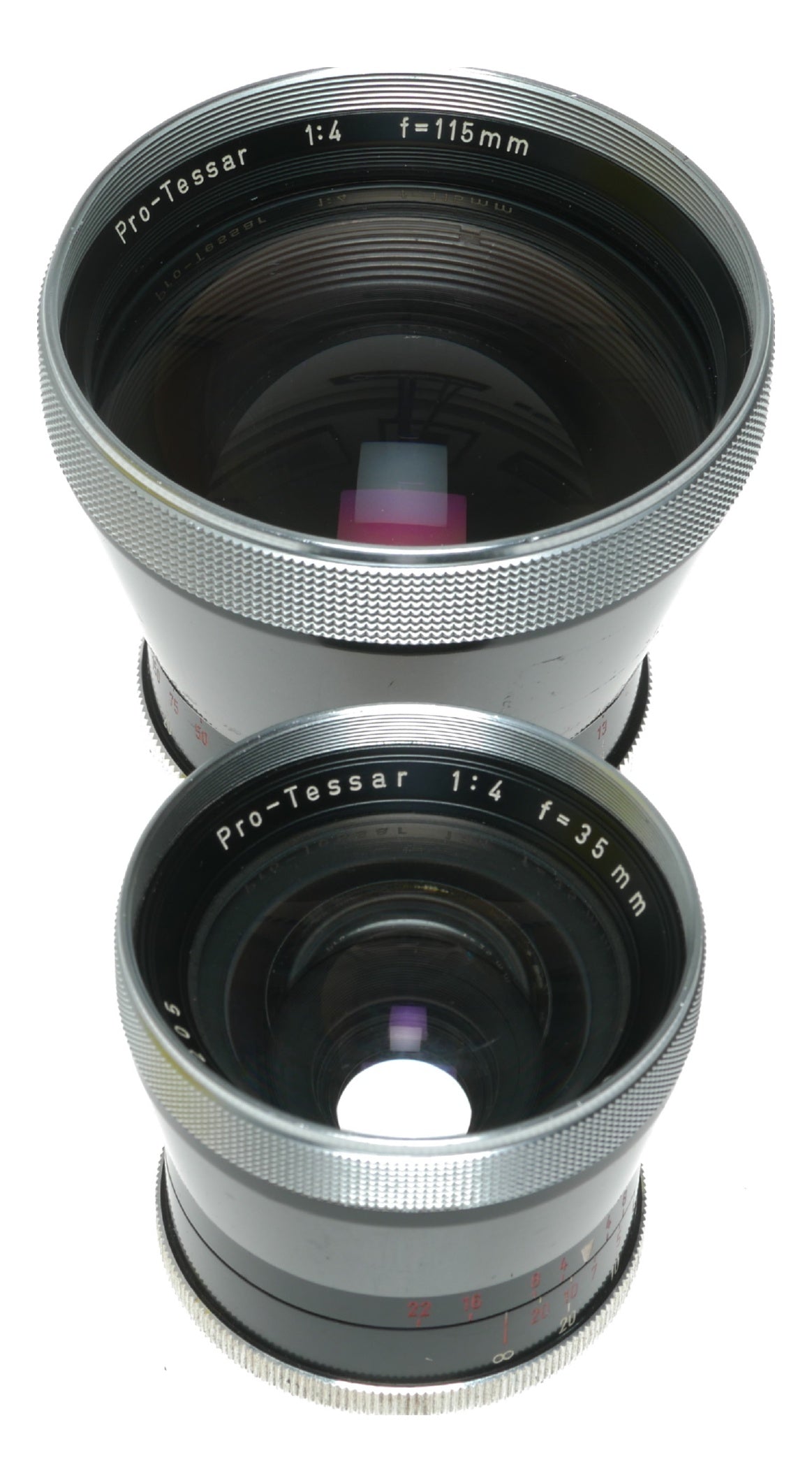 Carl Zeiss Pro-Tessar 35mm f/4 Vintage Camera Lens Made in Germany - View 3