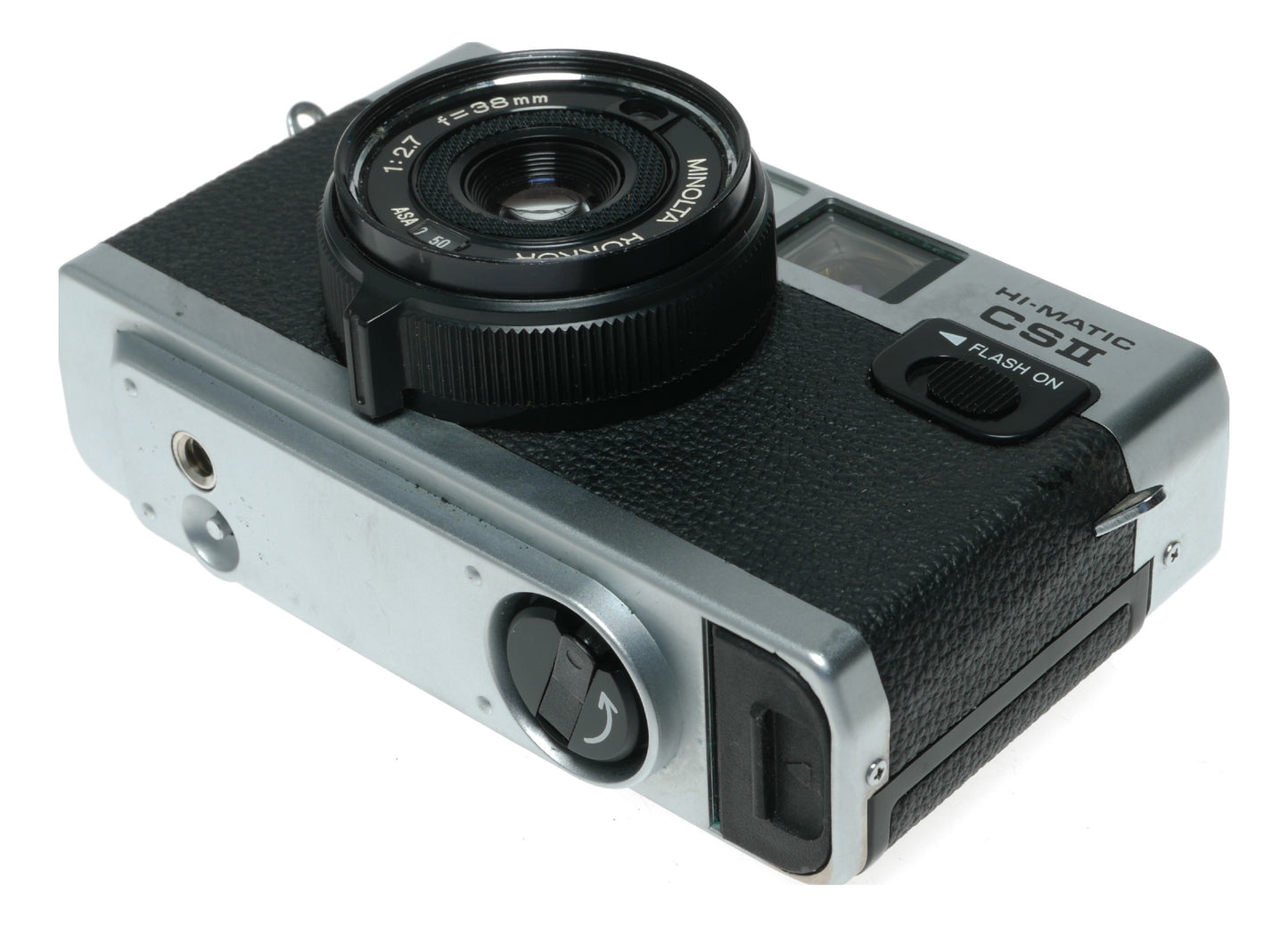 Minolta Hi-Matic CSII Vintage Film Camera with 38mm f/2.7 Rokkor Lens - View 9
