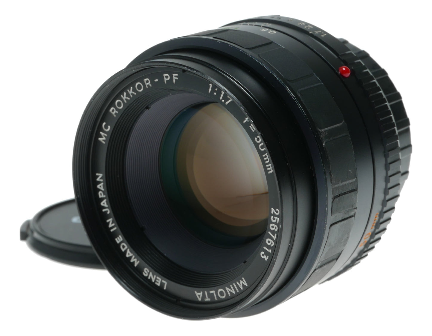 Minolta MC Rokkor-PF 50mm f/1.7 Vintage Prime Lens Made in Japan - View 2