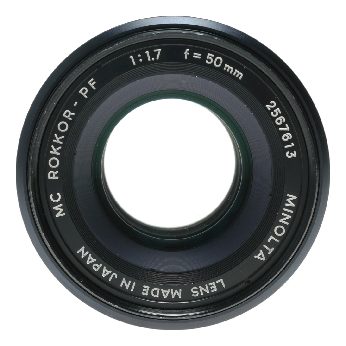Minolta MC Rokkor-PF 50mm f/1.7 Vintage Prime Lens Made in Japan - View 3