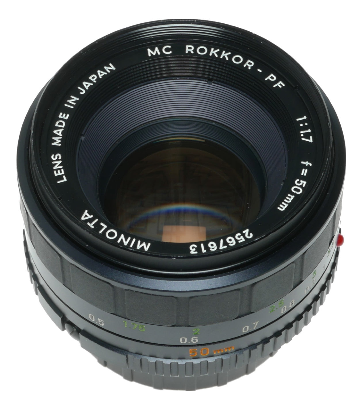 Minolta MC Rokkor-PF 50mm f/1.7 Vintage Prime Lens Made in Japan - View 11