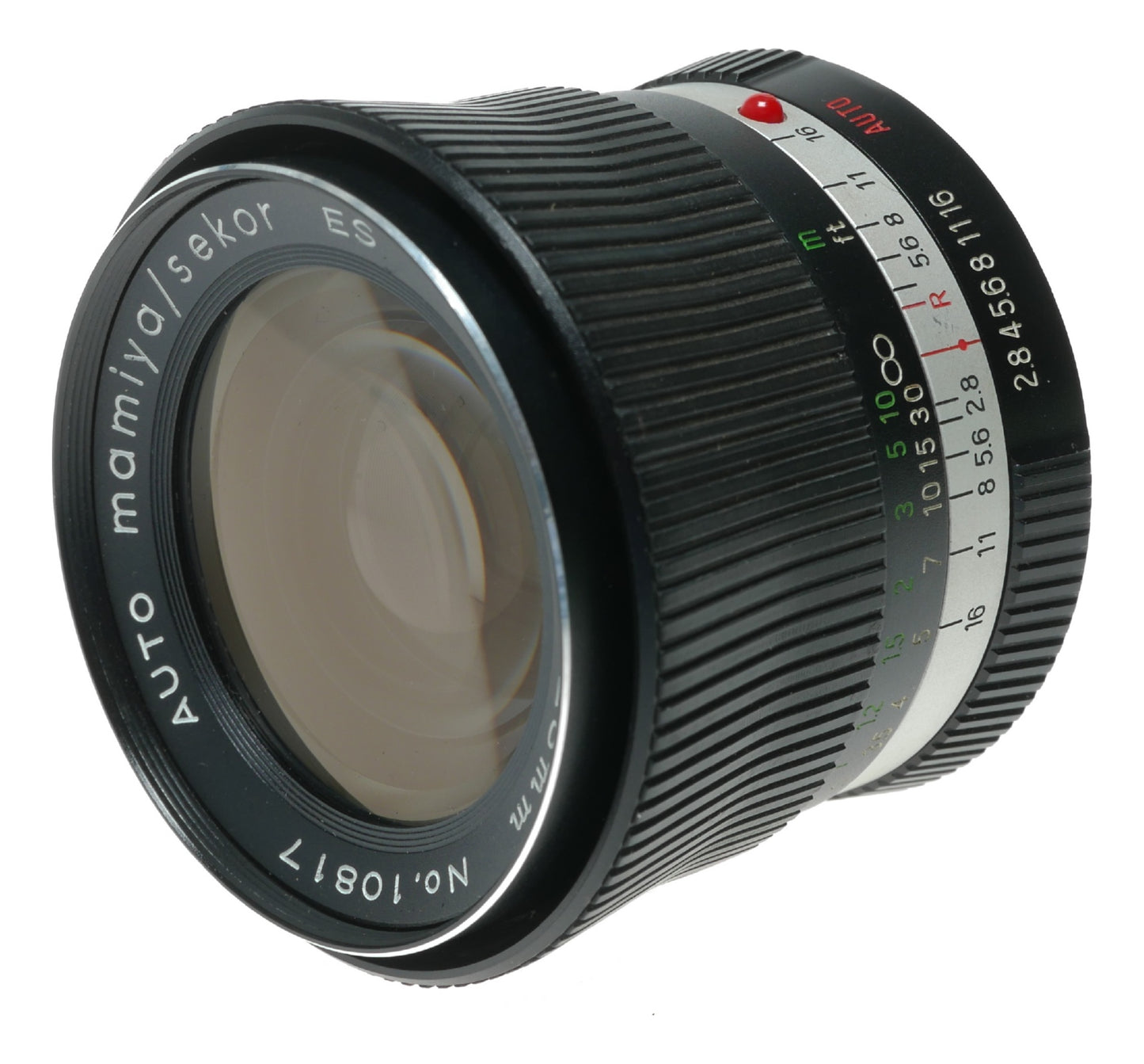 Mamiya/Sekor 28mm f/2.8 Auto ES Vintage Prime Lens Made in Japan - View 3