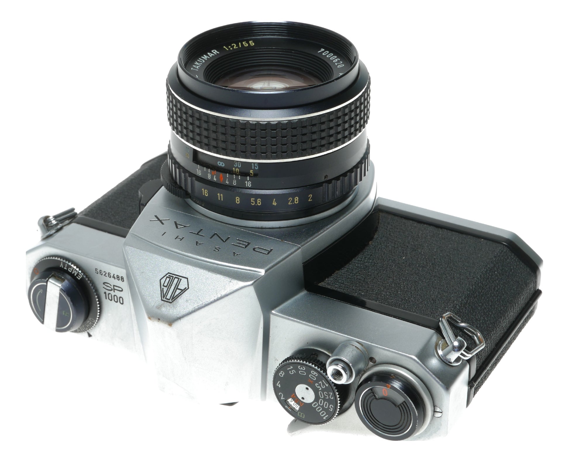 Asahi Pentax SP1000 Vintage SLR Camera with SMC Takumar 55mm f/2 Lens - View 10