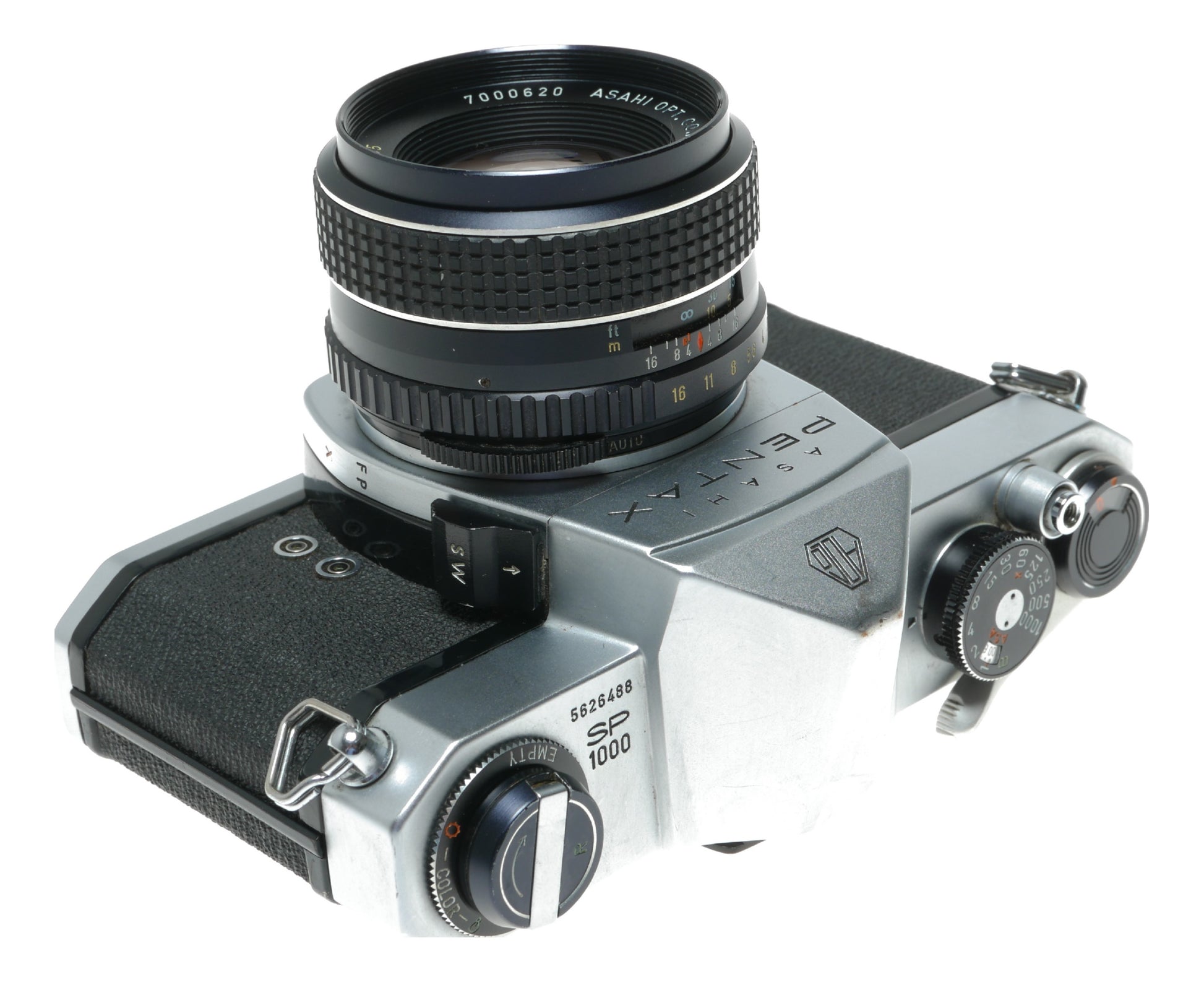 Asahi Pentax SP1000 Vintage SLR Camera with SMC Takumar 55mm f/2 Lens - View 11