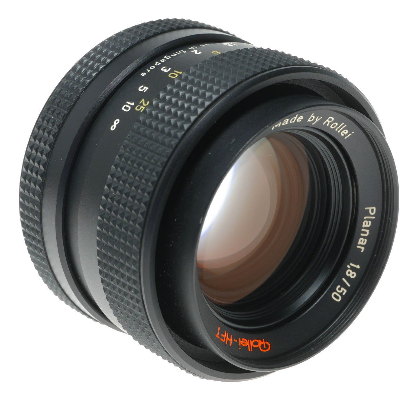 Rollei Planar HFT 50mm f/1.8 Vintage Camera Lens Made in Singapore - View 3