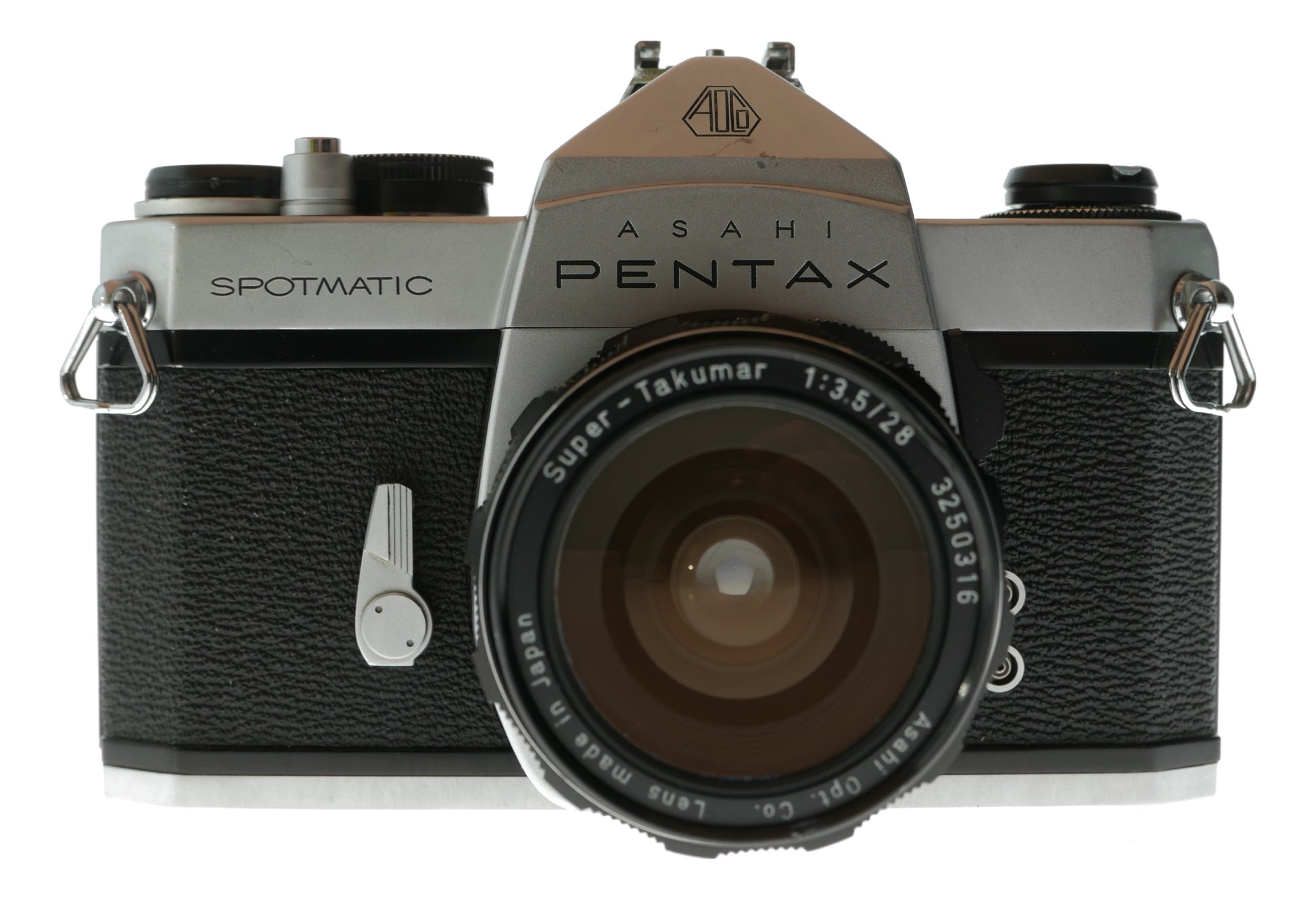 Asahi Pentax Spotmatic Vintage SLR Camera with Super-Takumar 28mm f/3.5 Lens - View 2
