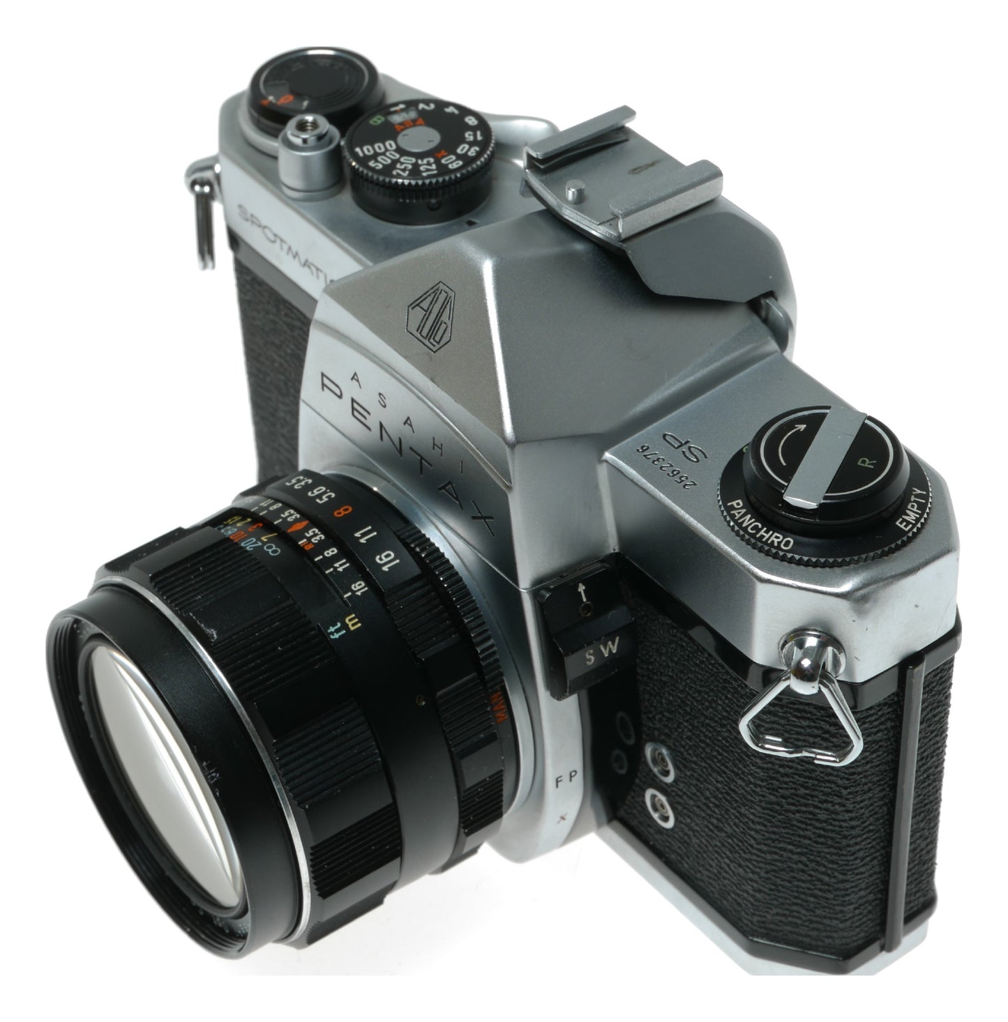 Asahi Pentax Spotmatic Vintage SLR Camera with Super-Takumar 28mm f/3.5 Lens - View 3