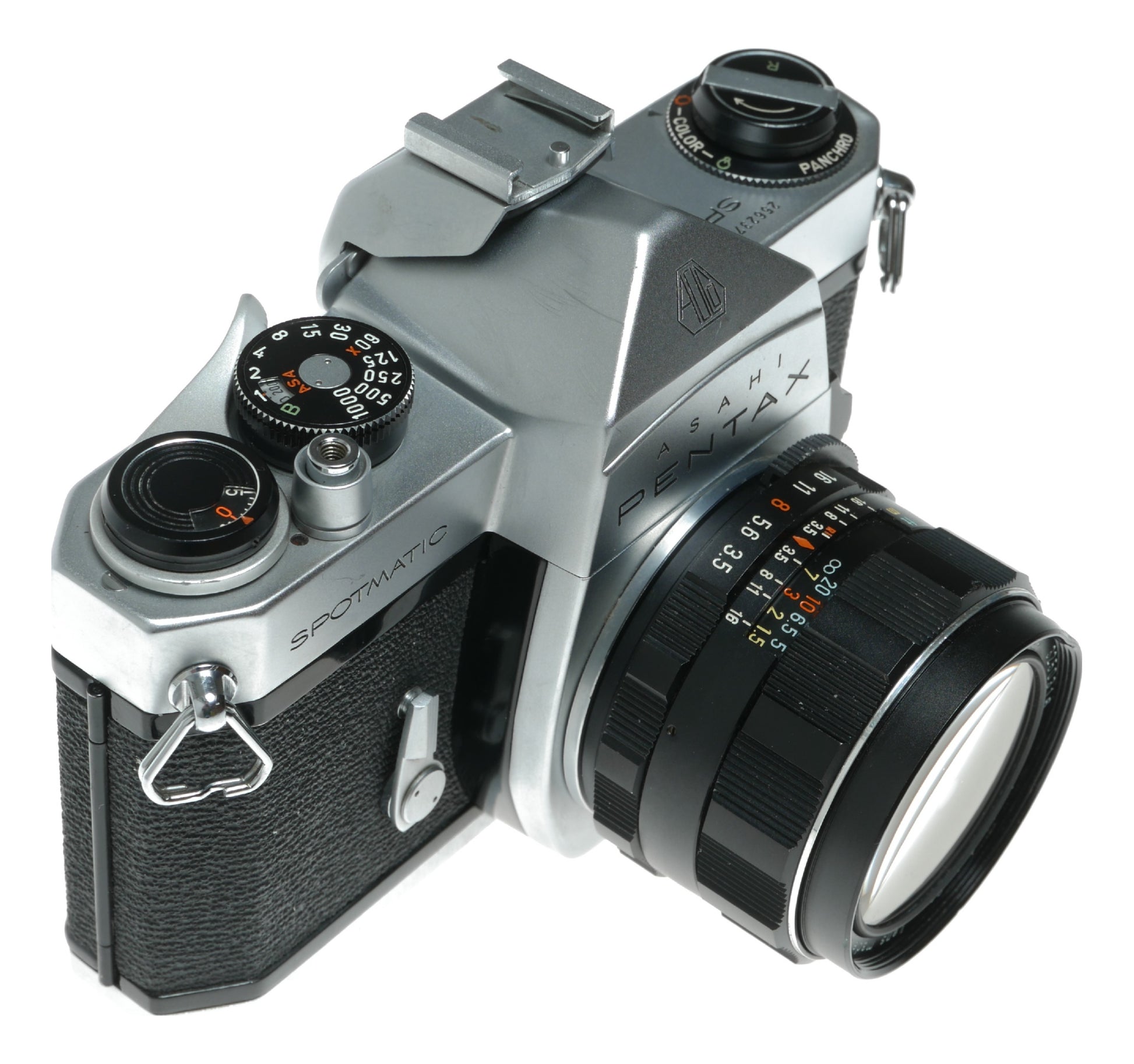 Asahi Pentax Spotmatic Vintage SLR Camera with Super-Takumar 28mm f/3.5 Lens - View 5