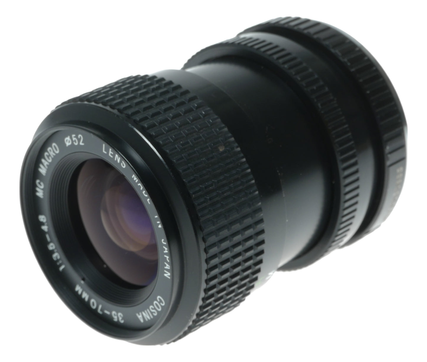 Cosina 35-70mm f/3.5-4.8 MC Macro Lens, 52mm Filter Thread, Made in Japan - View 2