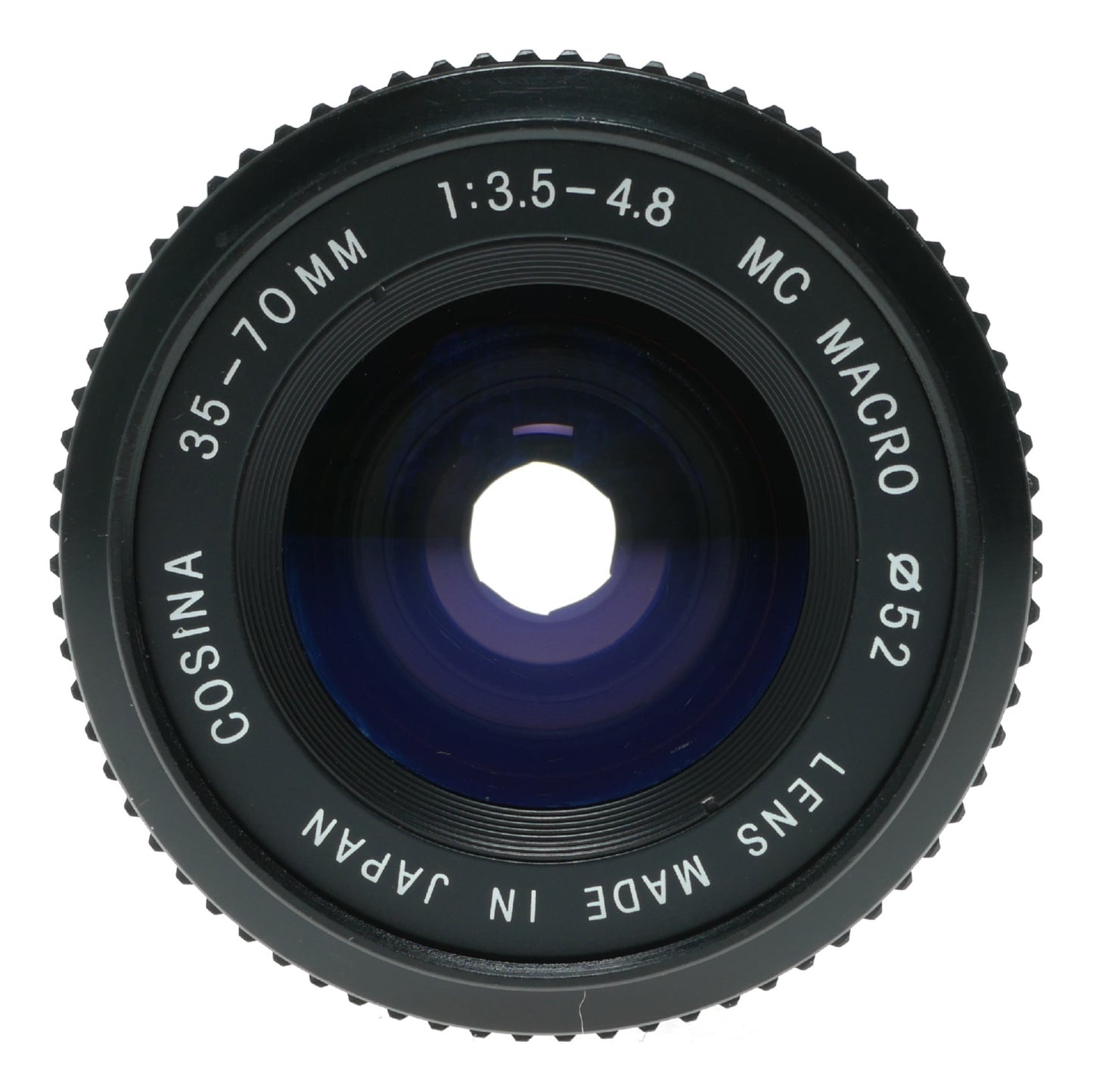 Cosina 35-70mm f/3.5-4.8 MC Macro Lens, 52mm Filter Thread, Made in Japan - View 3
