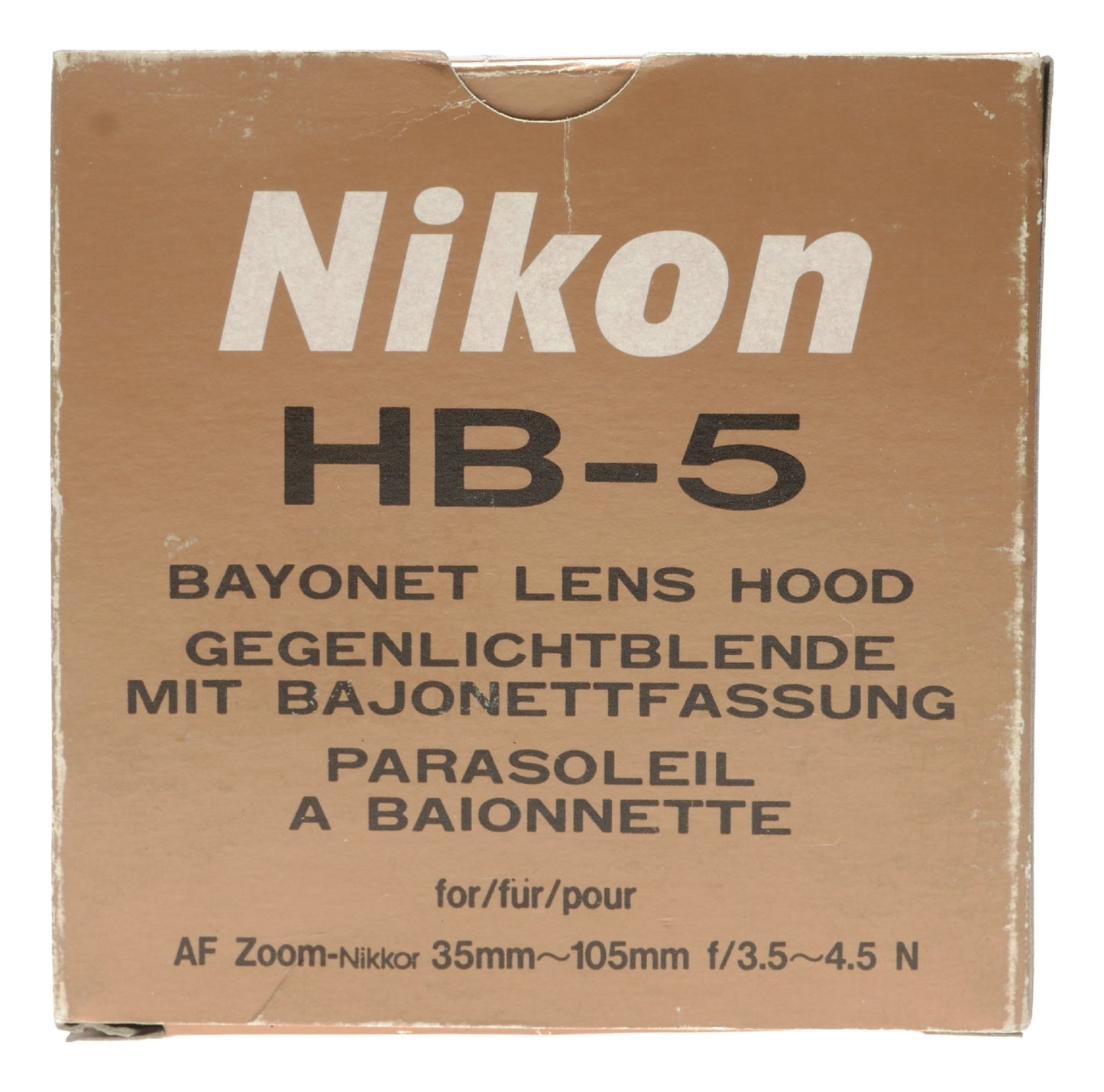 Nikon HB-5 Bayonet Lens Hood for AF Zoom-Nikkor 35-105mm f/3.5-4.5 Lens - View 10
