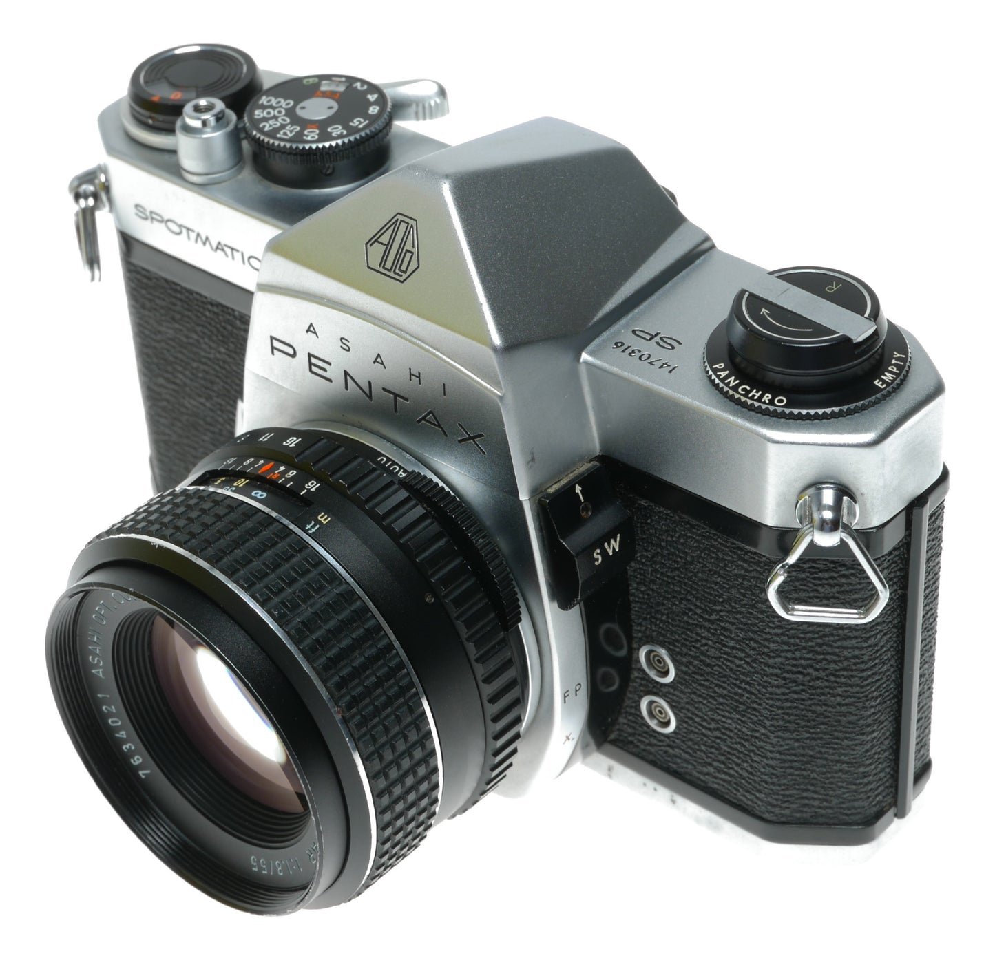 Asahi Pentax Spotmatic Vintage SLR Camera with SMC Takumar 1:1.8/55mm Lens - View 3