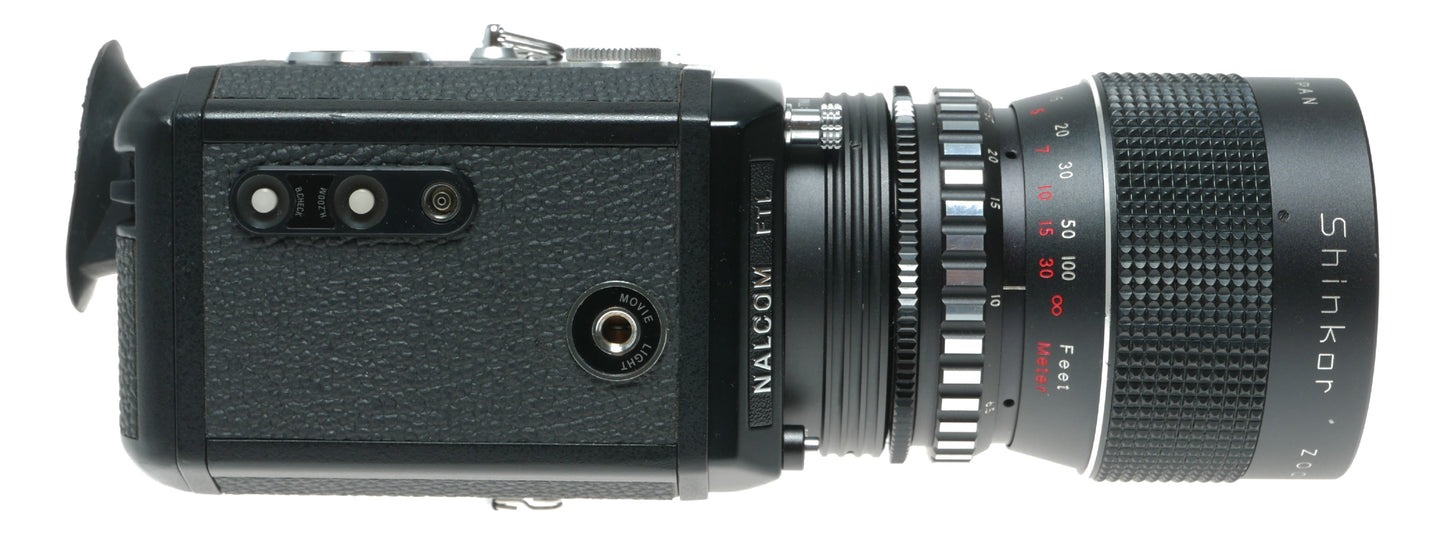 Nalcom FTL Synchro Zoom Vintage Camera with 6.5-65mm f/1.8 Lens, Made in Japan - View 9